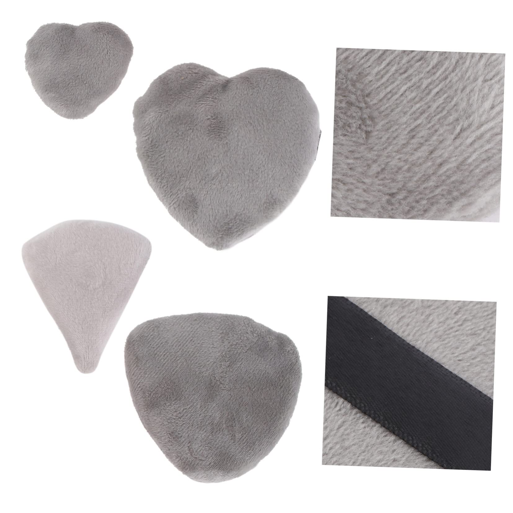 8-Piece Heart-Shaped Powder Puff Set - Soft Pure Cotton Makeup Puffs for Foundation & Face Powder - Ideal for Travel, Touch-Ups & Professional Makeup Application