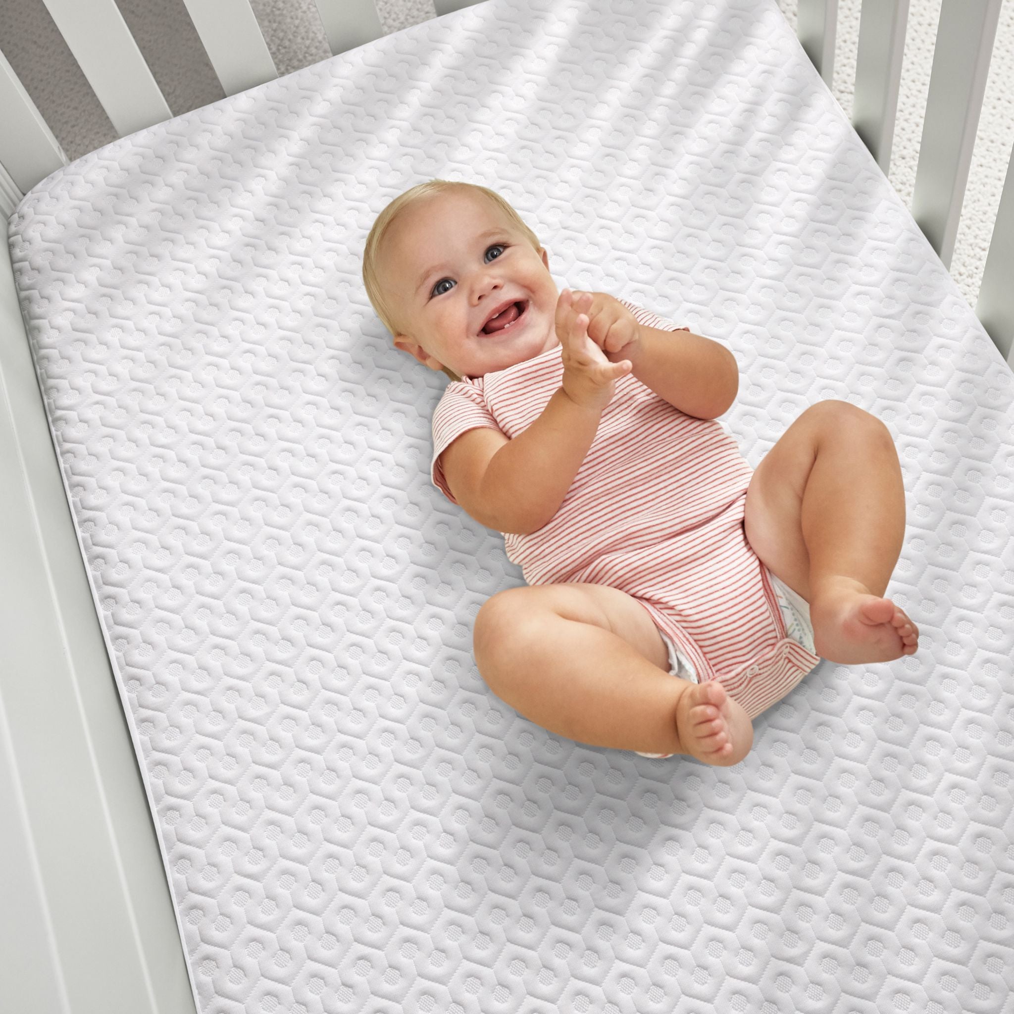 Bedgear Dri-Tec® Waterproof Crib Mattress Protector - Breathable, Hypoallergenic Baby Crib Sheet Cover for Comfort & Protection - Perfect for Nighttime Use, Travel & Daycare