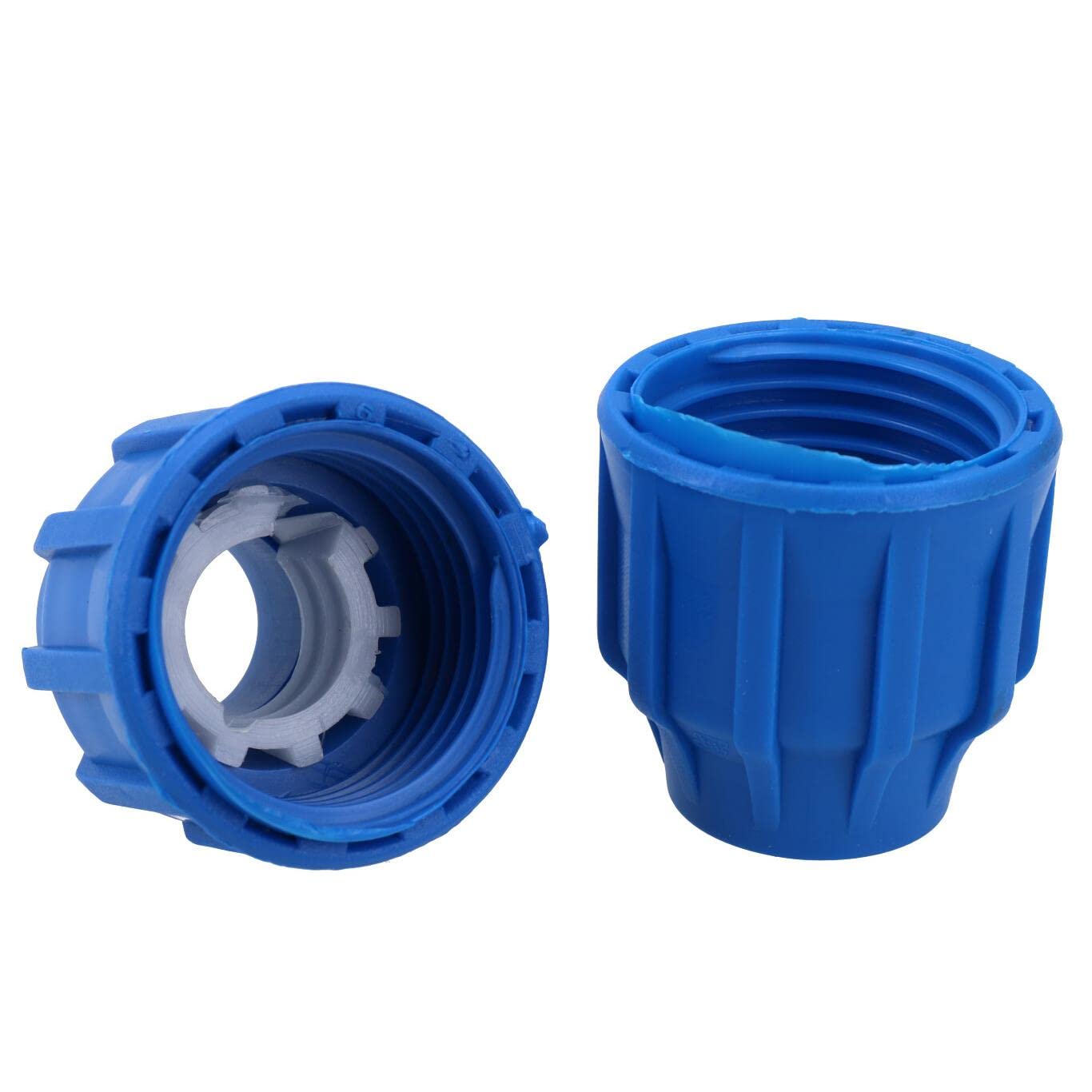 20 x 20mm MDPE Straight Pipe Compression Fitting Coupling Connector - 10 Pack - for Water Supply, Irrigation & Plumbing Systems