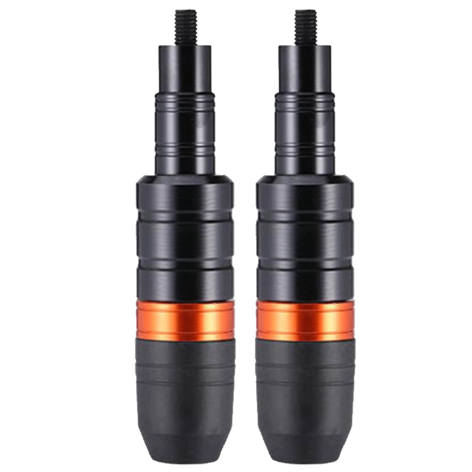 8mm Motorcycle Frame Sliders - Anti-Fall Crash Protectors for Scooters & Motorbikes | Engine Guard & Shatter Protection | Orange Color | Perfect for Urban Commuting & Road Safety