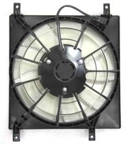 Go-Parts - 9 Inch Condenser Fan Assembly Compatible with 2007-2013 Suzuki SX4 2.0L L4 GAS Hatchback/Sedan - Forced Air Cooling System - Perfect for AWD/FWD Automatic/Manual Transmission - Ideal for Engine Overheating Prevention & Summer Driving