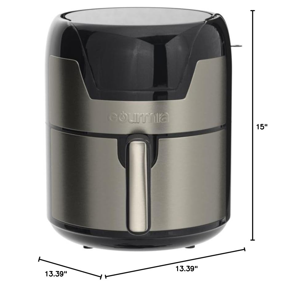 Gourmia GAFW598 2-in-1 Digital Air Fryer and Waffle Maker - 5 Quart Capacity for Healthy Cooking | Perfect for Family Meals, Quick Snacks & Breakfast Waffles