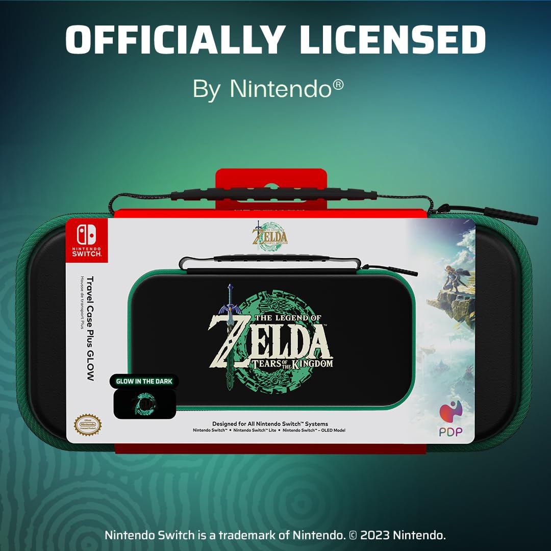 Nintendo Switch Travel Case - PDP GLOW: Tears of the Kingdom Edition | Compatible with Switch, Switch Lite & OLED Model | Portable Protection for Gaming On-The-Go