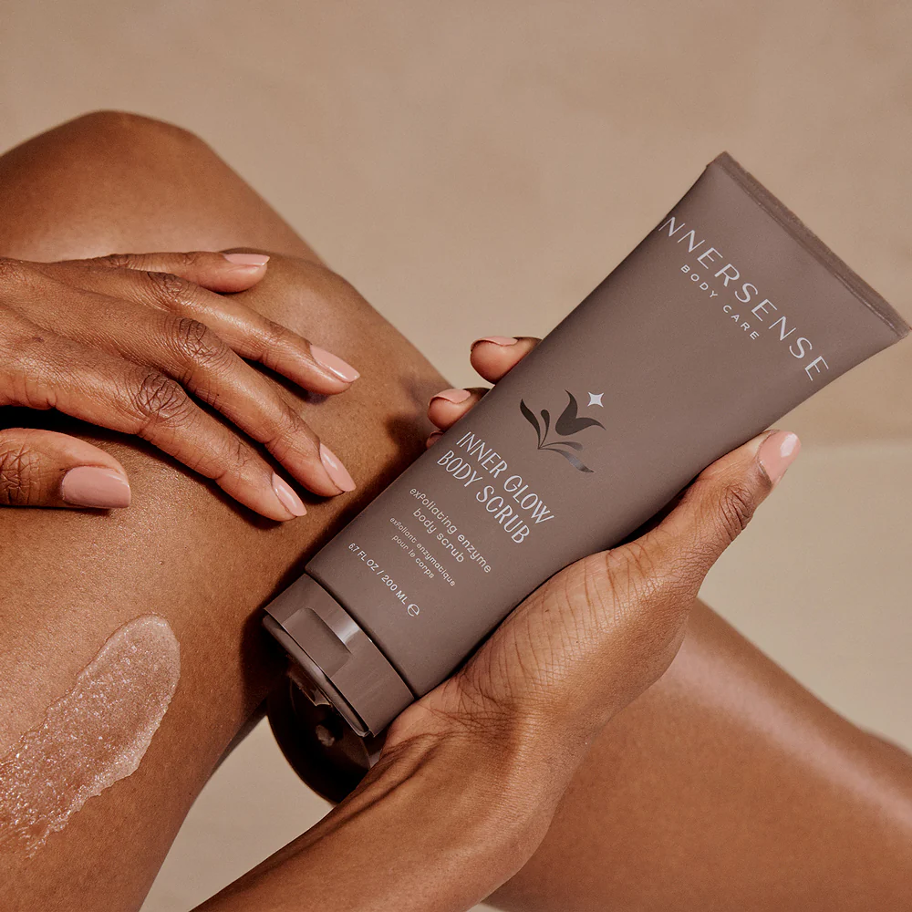 INNERSENSE Organic Beauty Inner Glow Body Scrub - Exfoliating & Hydrating for Smooth Skin | Perfect for Dry Skin & Spa Day at Home