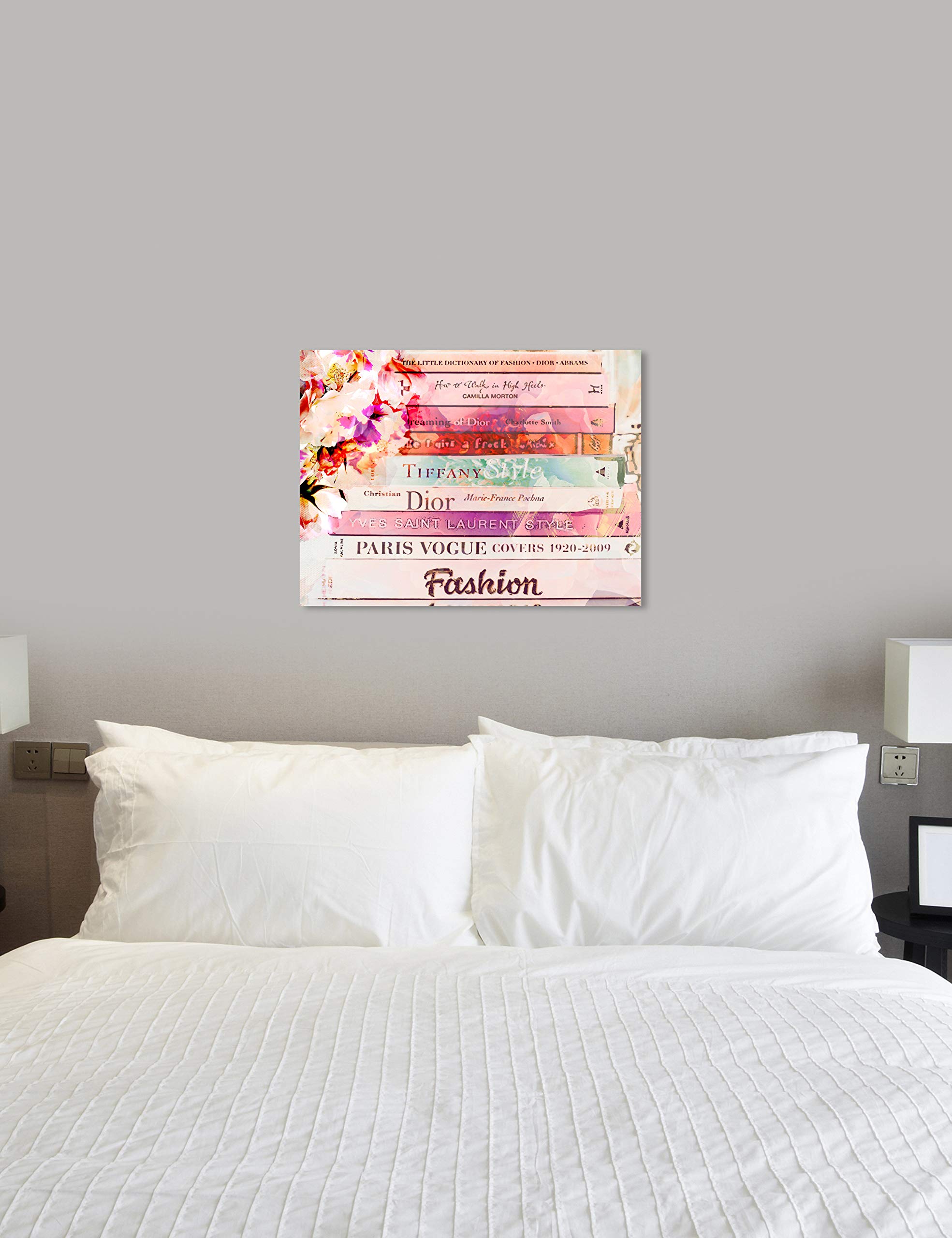 Romantica Spring Love Fashion & Glam Wall Art Canvas Print - 36x30 Inch Pink & Orange Home Decor by Oliver Gal Artist Co. | Perfect for Living Room, Bedroom & Office Decoration