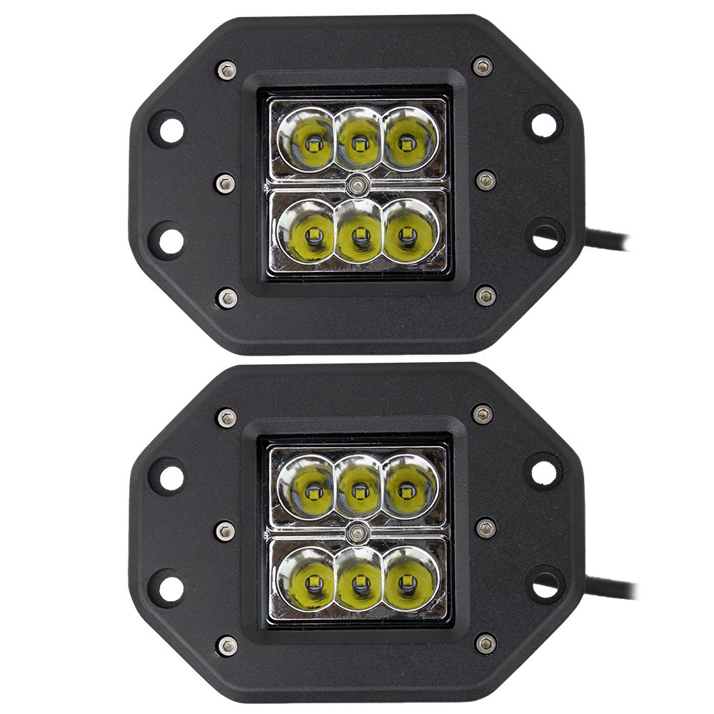 Bangbangche 2X 24W Cree LED Light Bar - Waterproof Super Bright Spotlights for Off-Road Vehicles, Trucks, SUVs, ATVs, Boats & Tractors - 1 Year Warranty | Perfect for Night Driving, Camping & Outdoor Adventures