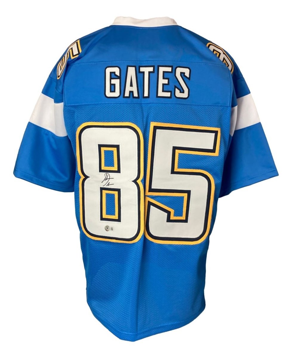 Authentic Antonio Gates Signed San Diego Chargers Powder Blue Football Jersey - Limited Edition Collectible for Fans & Memorabilia Enthusiasts - Perfect for Display, Gifting, and Sports Memorabilia Collections