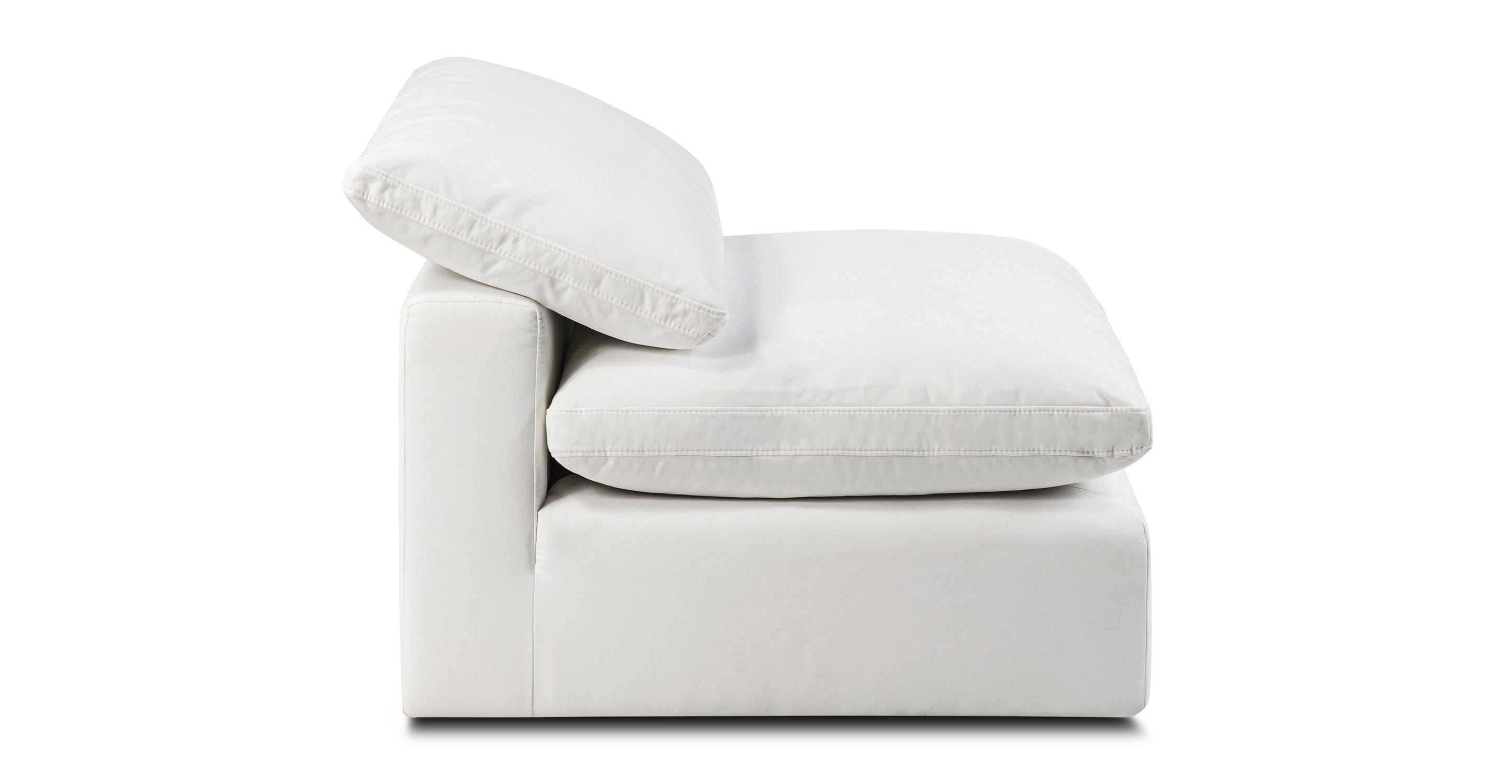 Modern Aspen Armless Chair - Lightweight & Comfortable Accent Chair for Living Room, Bedroom, or Office - Stylish Home Decor & Seating Solution
