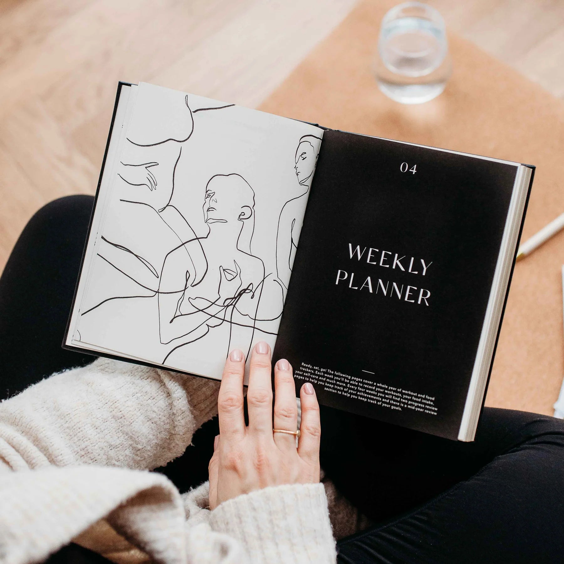 My Daily Fitness Planner - Workout & Meal Tracker Journal (Black) | Perfect for Gym, Weight Loss & Healthy Lifestyle Planning
