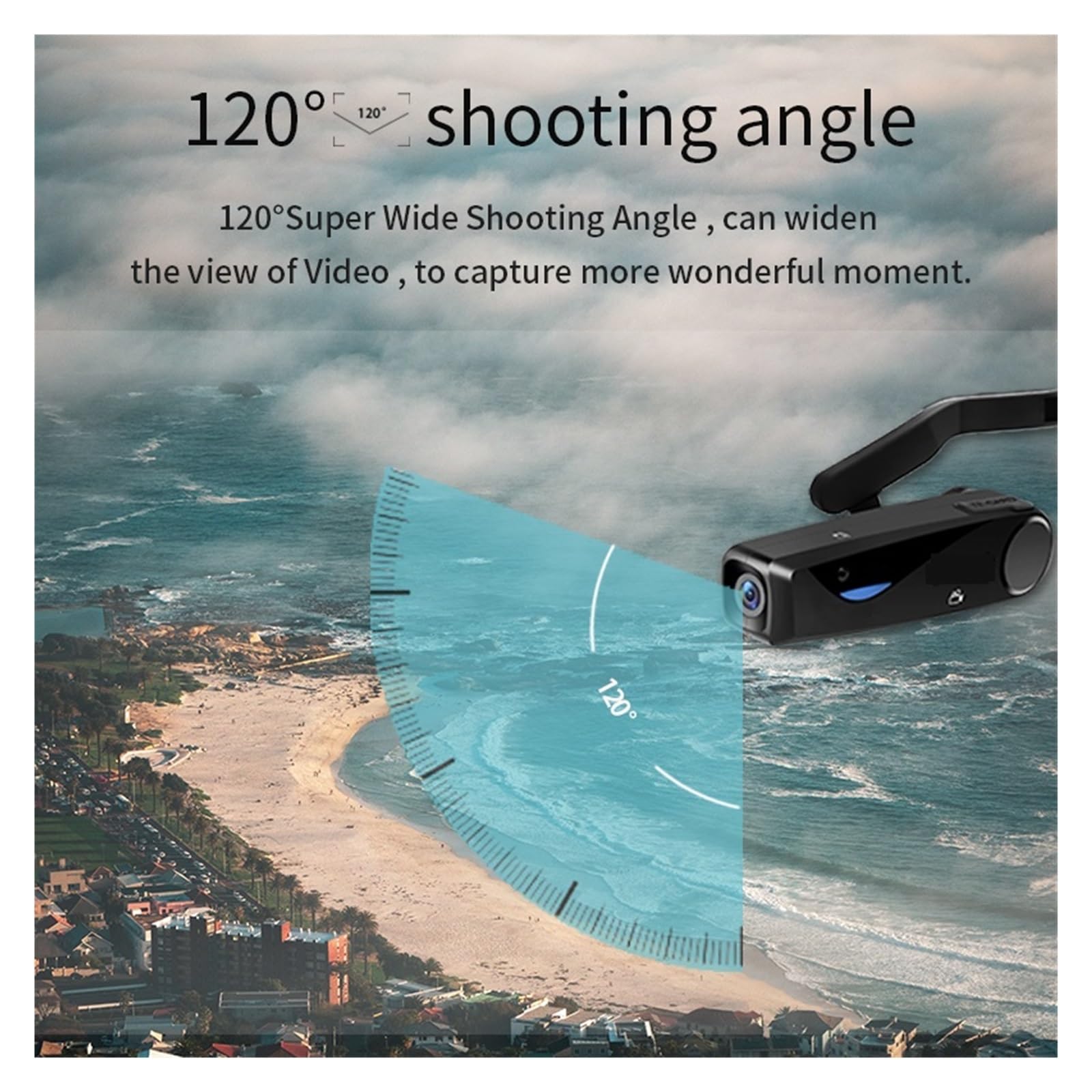 Portable WiFi Vlog Camera - MZZYG HD Wearable Video Camera for Blogging, YouTube & Travel Filming (Macro Version, No Remote) | Perfect for Vlogging, Action Shots & Outdoor Adventures