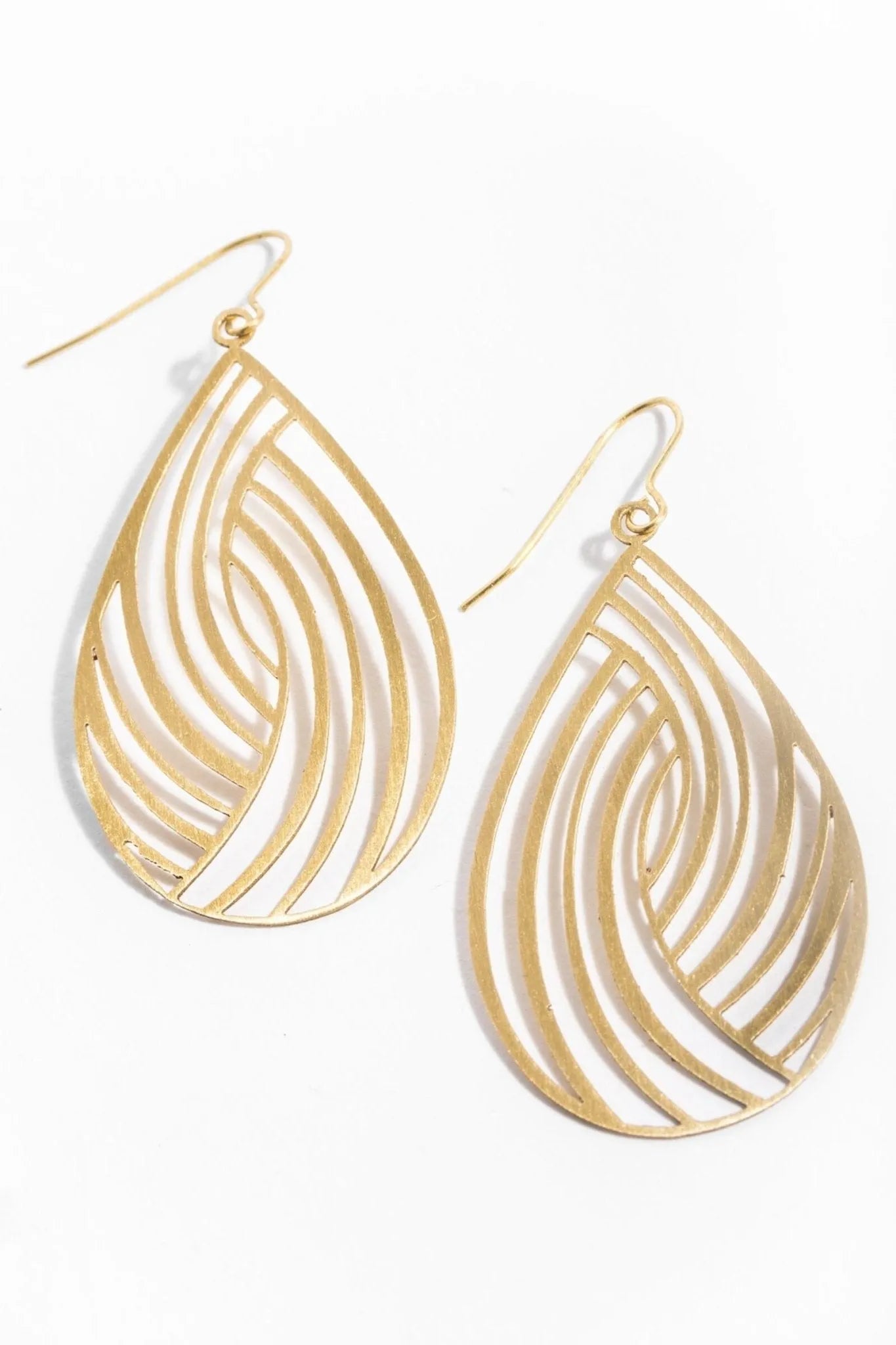 Geometric Teardrop Dangle Earrings for Women - Trendy Boho Chic Jewelry for Parties, Weddings & Everyday Wear