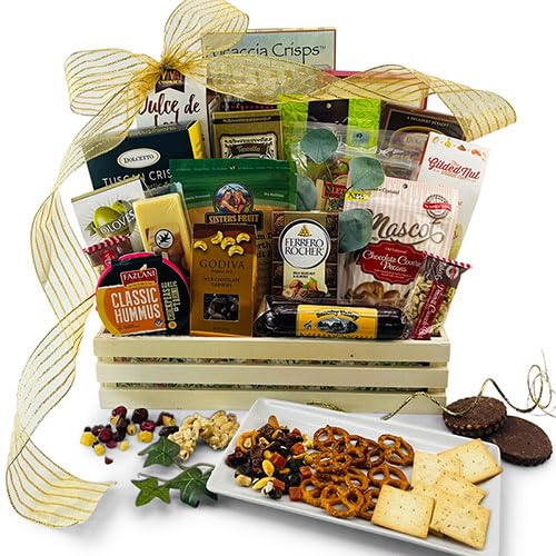 Premium Gourmet Food Gift Basket - Deluxe Assortment of Snacks & Treats - Perfect for Holidays, Birthdays, Corporate Gifts & Special Occasions