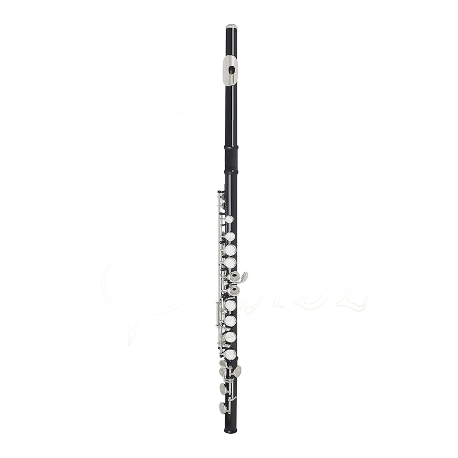 Kerrey Silver Key Cupronickel Closed Hole C Tone Flute - 16 Holes Professional Transverse Flute for Kids with Black Case | Perfect for Beginners, School Band & Music Lessons