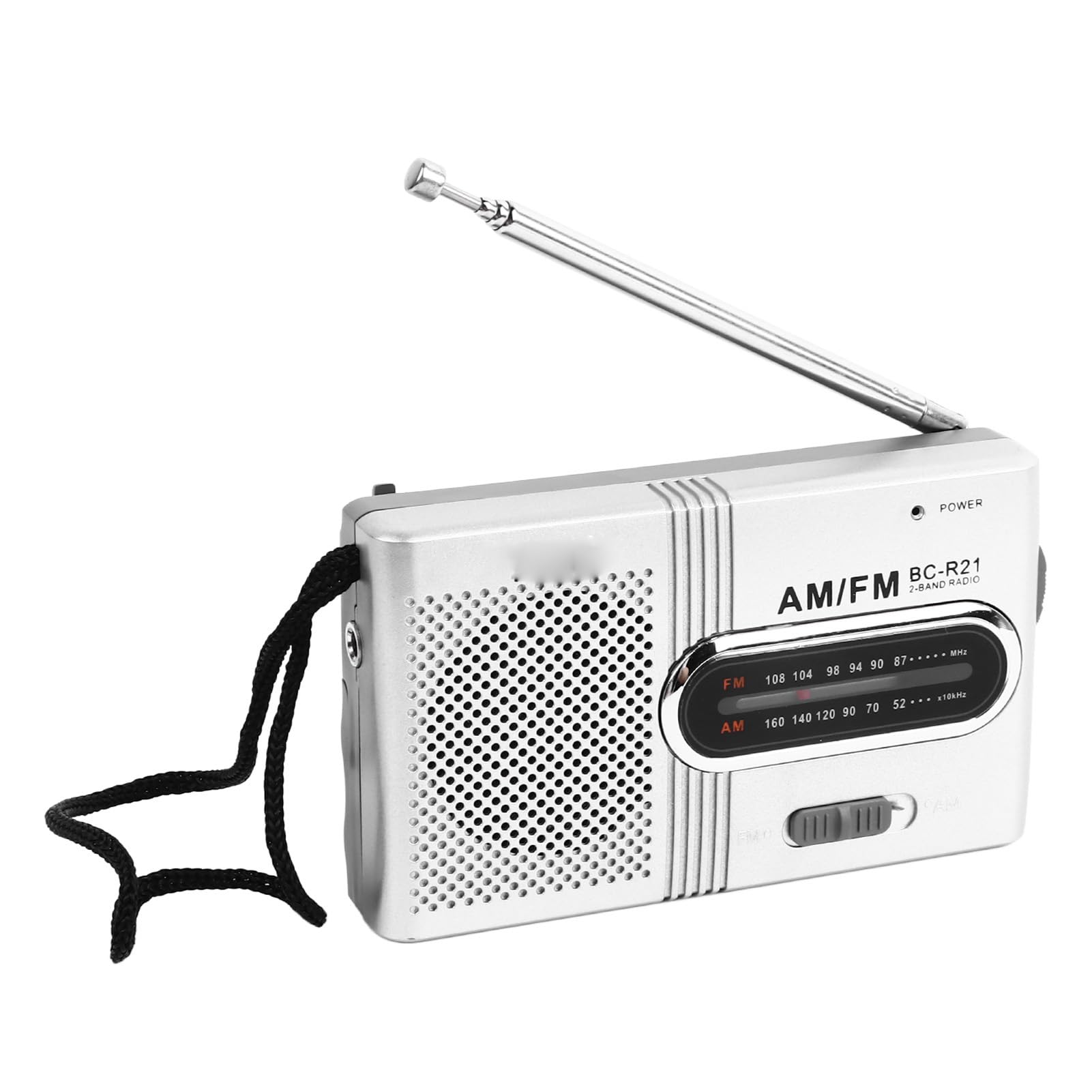 Portable AM/FM Radio with Strong Signal Reception, Battery Operated Pocket Radio with Clear Sound - Perfect for Outdoor Activities, Travel, Camping, and Morning Exercises