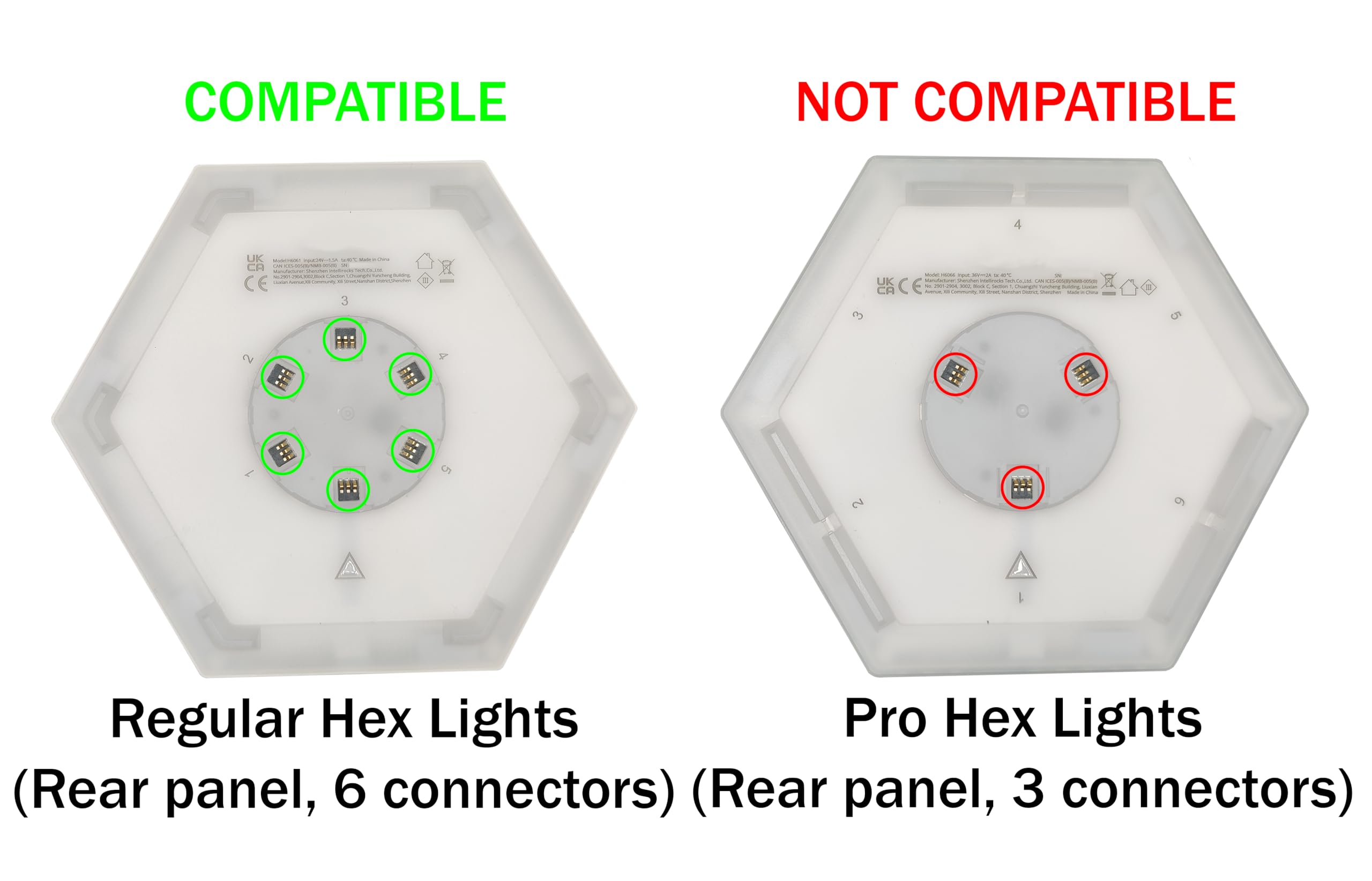 Govee Hexagon Lights H6061 Wall Mounting Bracket Kit - 7-Piece Drywall Installation Set for Glide Hexa Hexagon Panel Lights | Perfect for Bedroom, Gaming Room & Home Decor Lighting