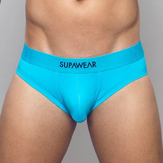 Supawear Neon Blue Briefs - Comfortable & Stylish Men's Underwear for Everyday Wear, Workout & Sports