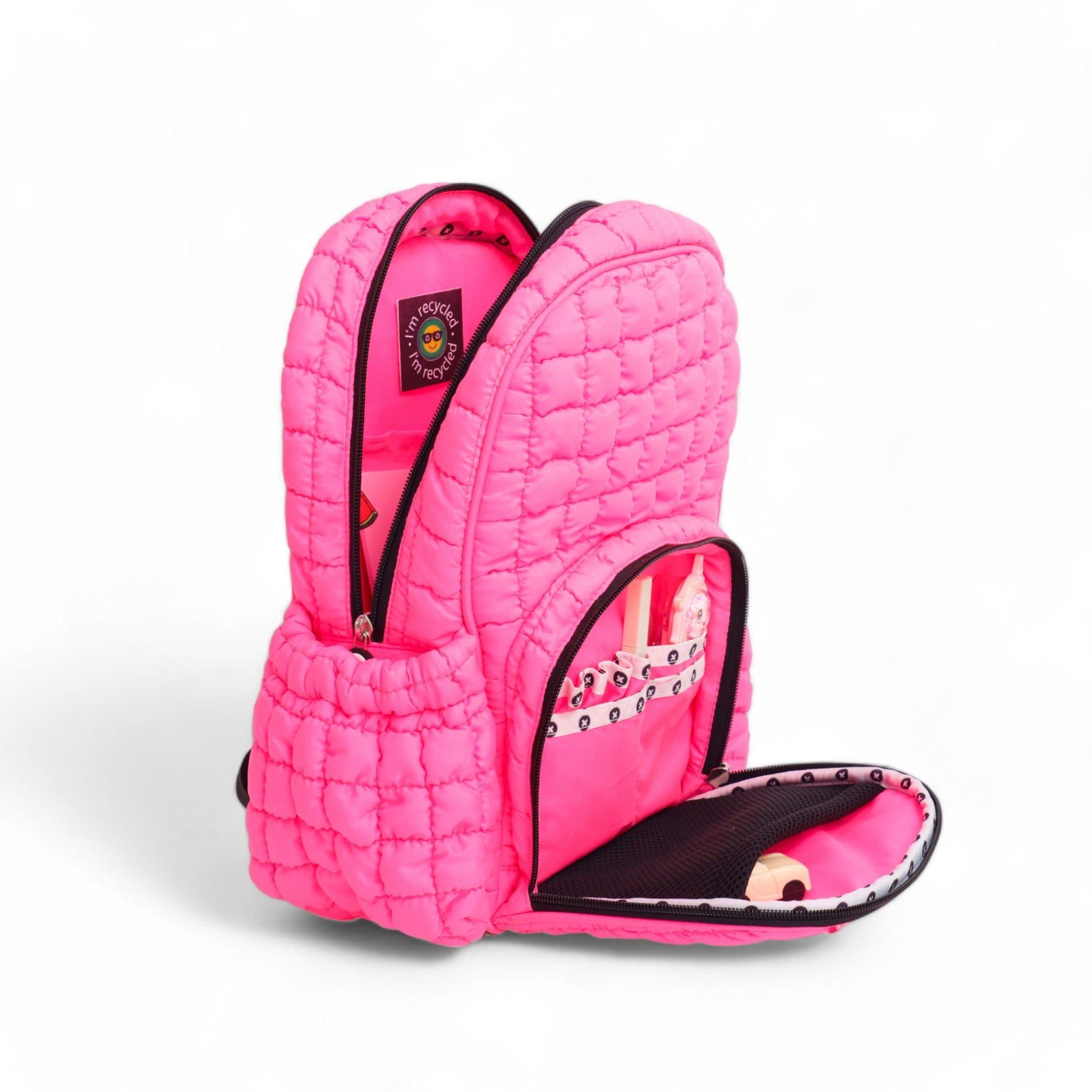 Boba Small Backpack for Women - Cute Pink Surge Mini Backpack for Travel, School & Everyday Use