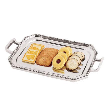 IHI Beaded Handle Tray - Stylish Serving for Parties & Home Decor