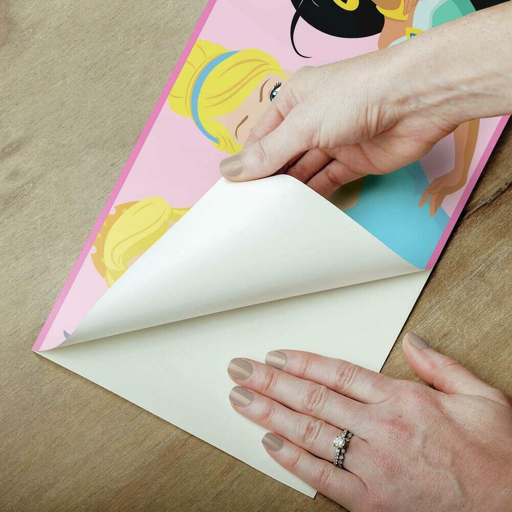 Disney Princess Be Bright Be Bold Peel and Stick Wall Border - RoomMates RMK11505BD - Easy DIY Wall Decals for Kids Bedroom, Nursery, Playroom & Classroom Decor