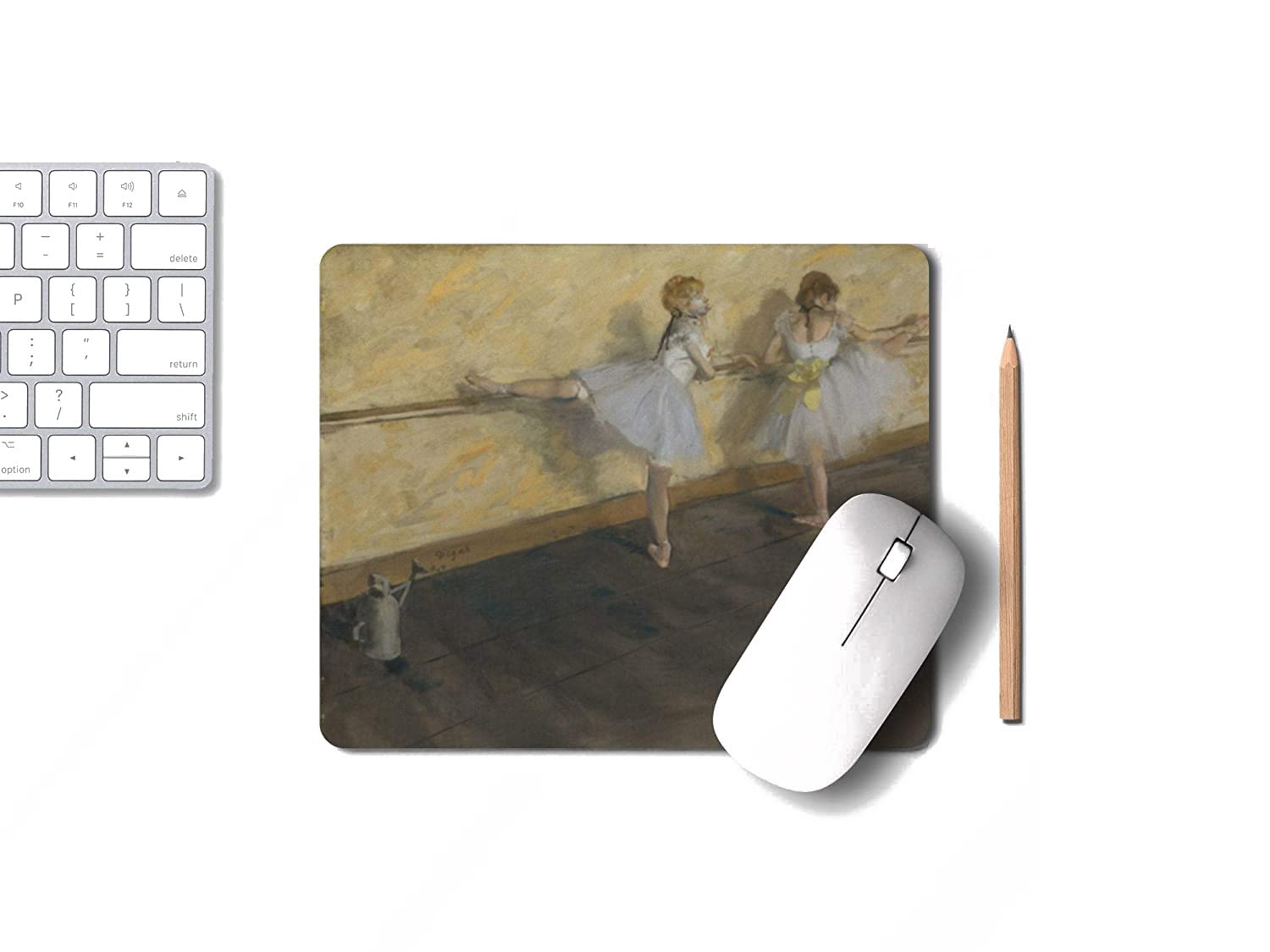 Edgar Degas Dancers Mouse Pad - Non-Slip Rubber Base for Laptop & Computer - Perfect for Home Office & Desk Use - Great Gift for Art Lovers & Ballet Enthusiasts