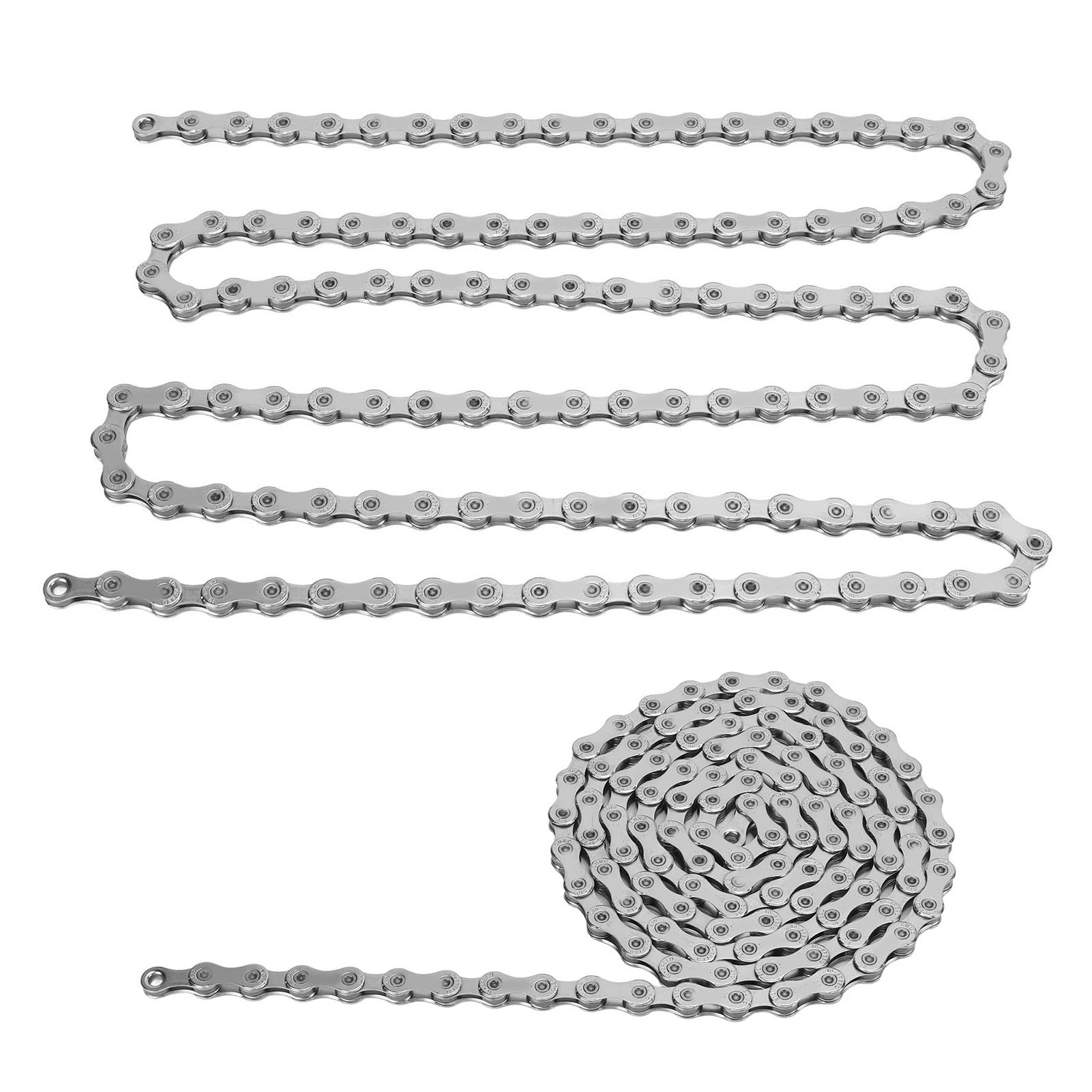 Durable SX10 116-Link 30-Speed Bike Chain - Silver Steel Mountain Bike Chain for Smooth Shifting | Perfect for Trail Riding, Commuting & Off-Road Cycling