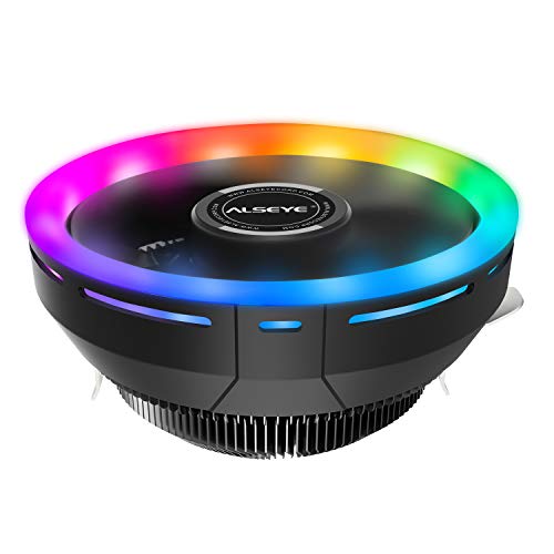 ALSEYE RGB CPU Cooler for Intel/AMD - Quiet Cooling Fan for Gaming PC