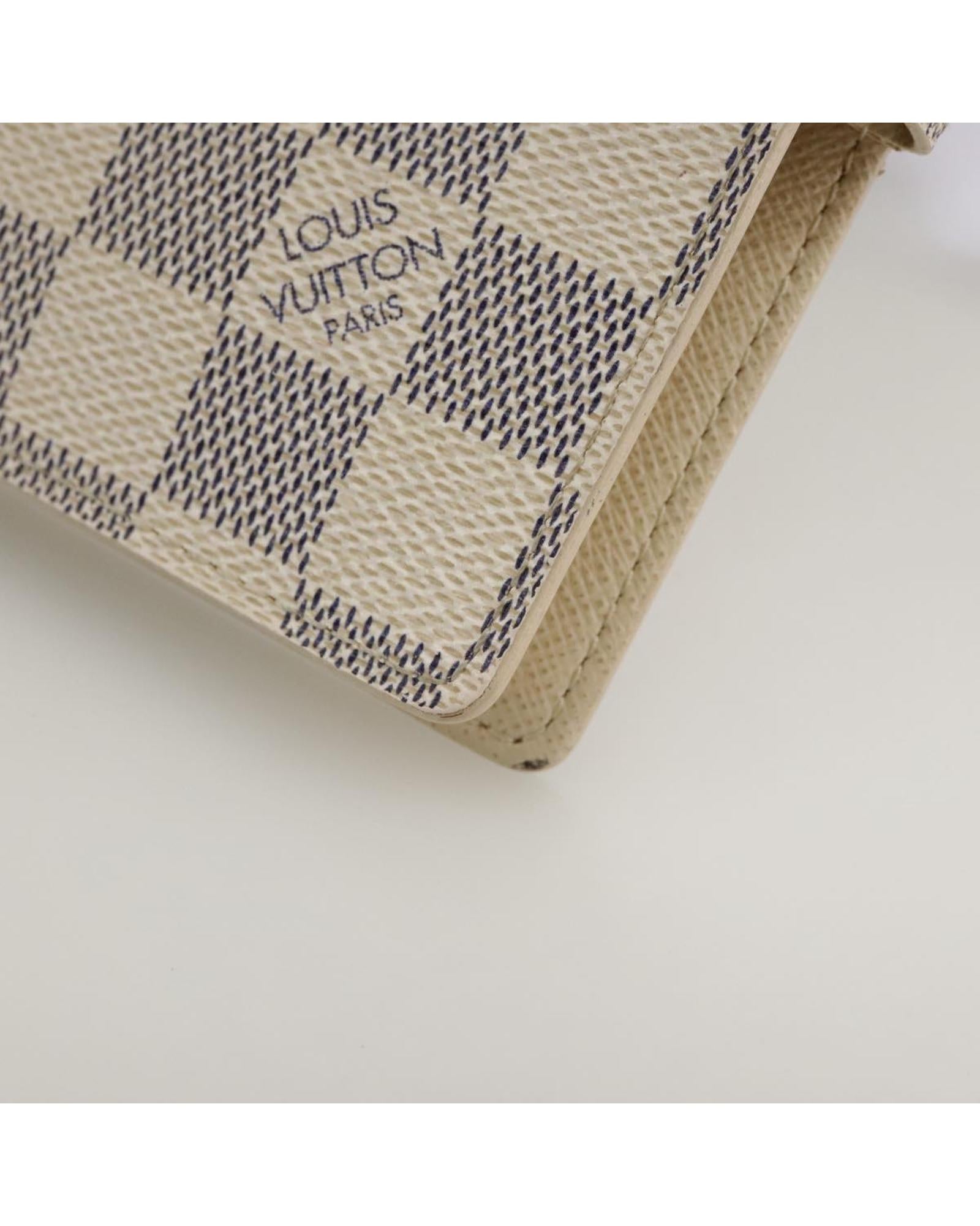 Louis Vuitton Agenda PM Damier Azur Leather Planner - Luxury Organizer for Business & Personal Use - Perfect for Meetings, Travel & Daily Scheduling