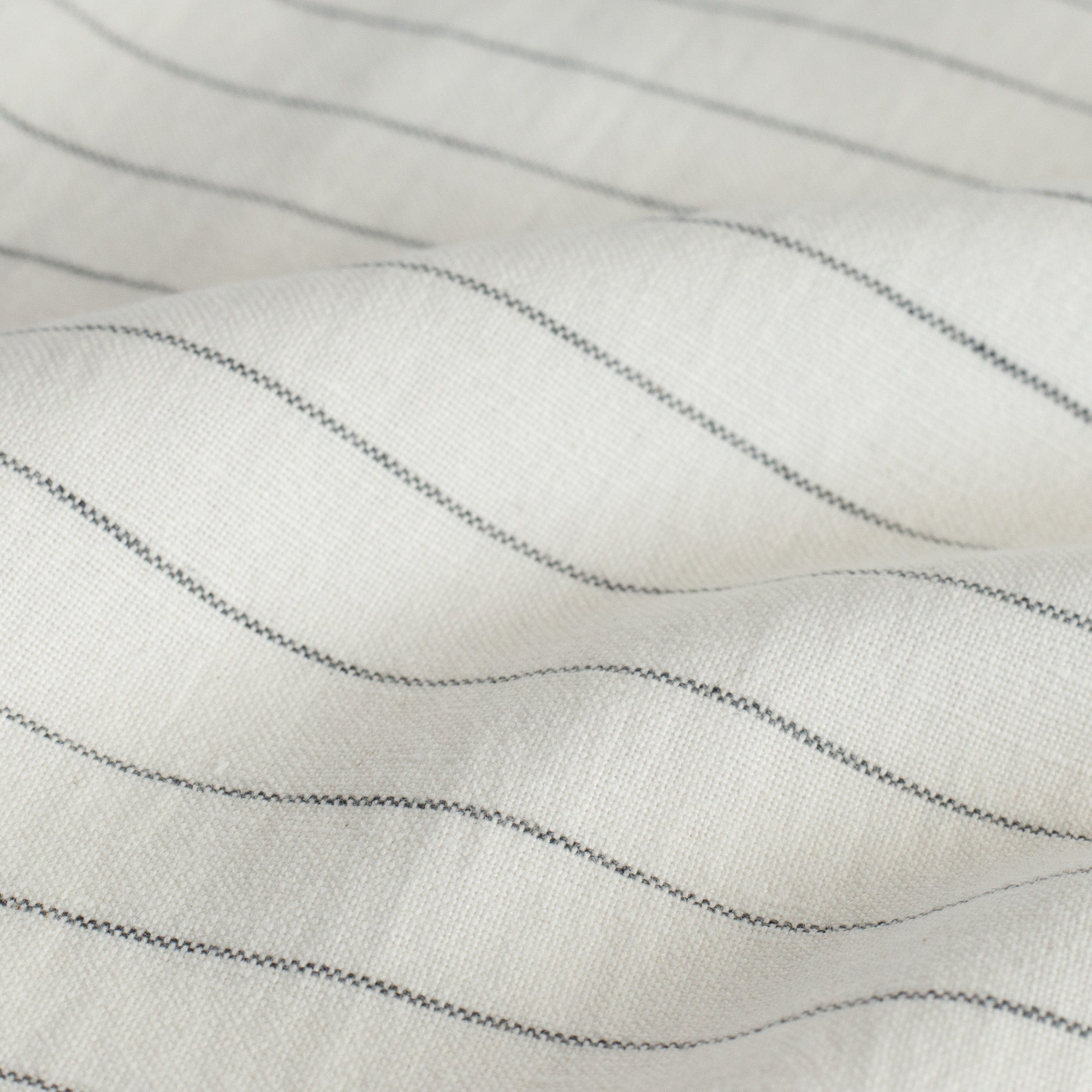 Premium Hudson Stripe Fabric - Soft & Durable Charcoal Gray Upholstery Material for Sofa, Curtains & Home Decor Projects