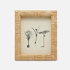 Vintage Basketweave Cane Frame 4x6 - Handcrafted Wooden Picture Frame for Photos, Artwork, and Home Decor | Perfect for Wall Display, Tabletop, and Gifts