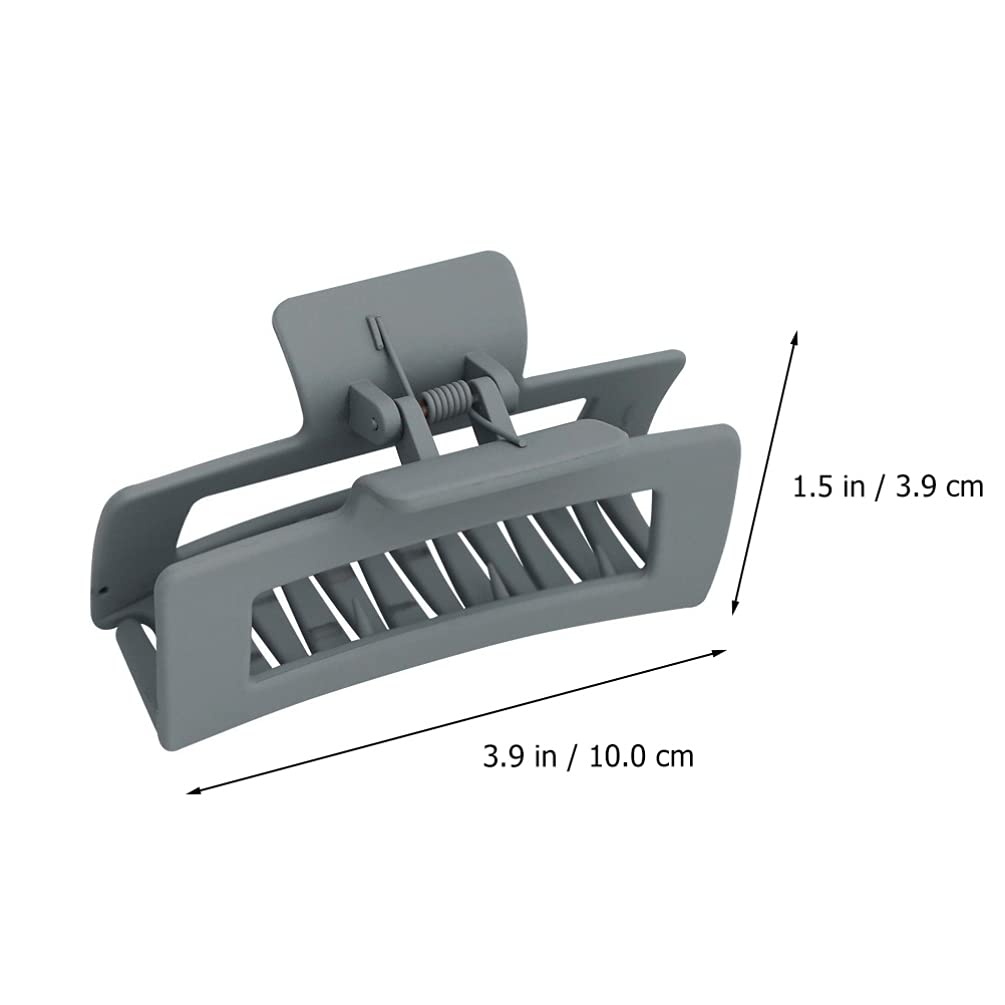 EXCLUZO 6pcs Non-Slip Large Hair Claw Clips for Women & Girls - Matte Finish Big Hair Clips for Thick Hair, Ponytails & Updos - Perfect for Work, Gym, Weddings & Everyday Styling