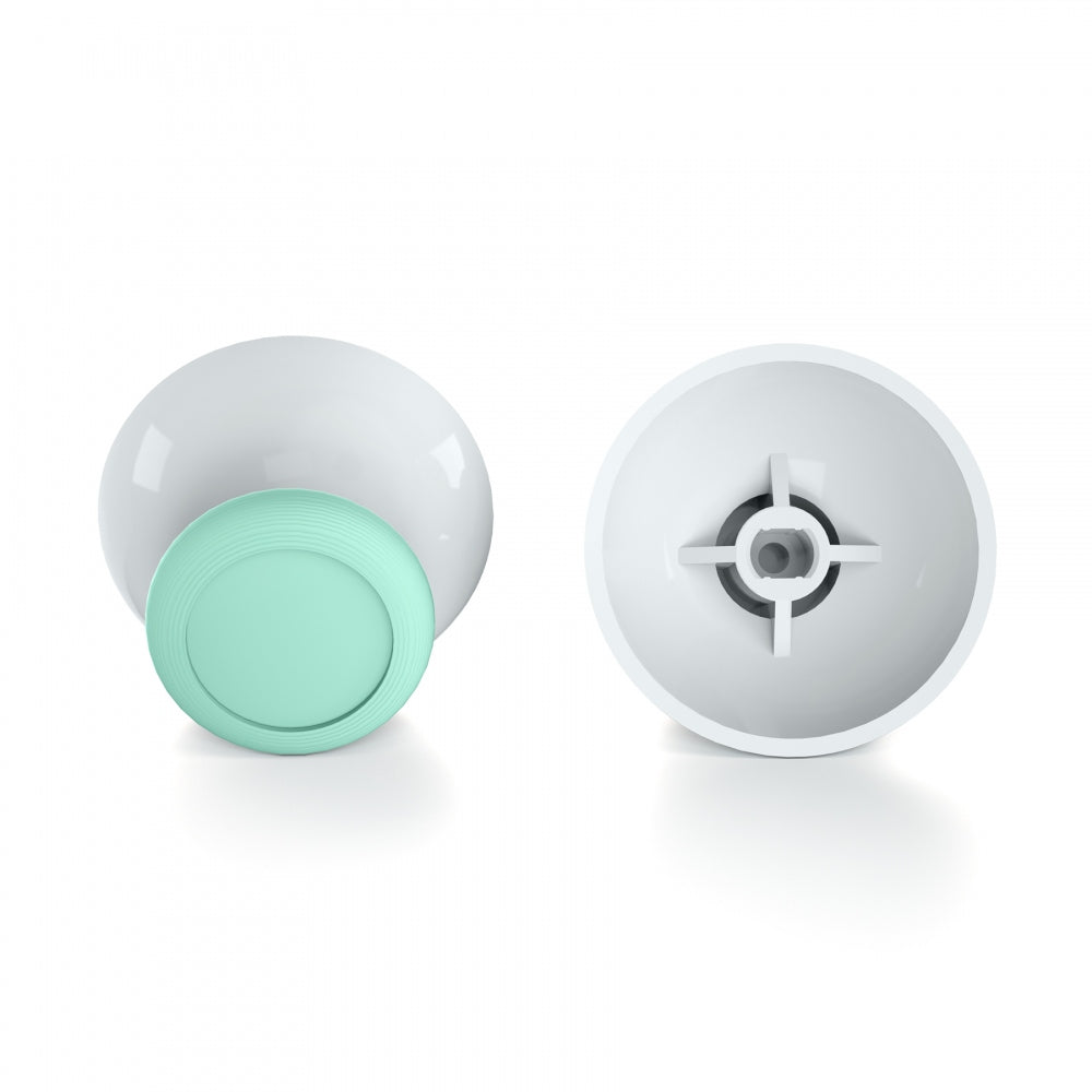 eXtremeRate Mint Green & White Dual Color Replacement 3D Joystick Thumbsticks for Nintendo Switch Pro Controller - Includes Phillips Screwdriver - Enhanced Grip & Precision for Gaming - Perfect for Competitive Play & Long Gaming Sessions