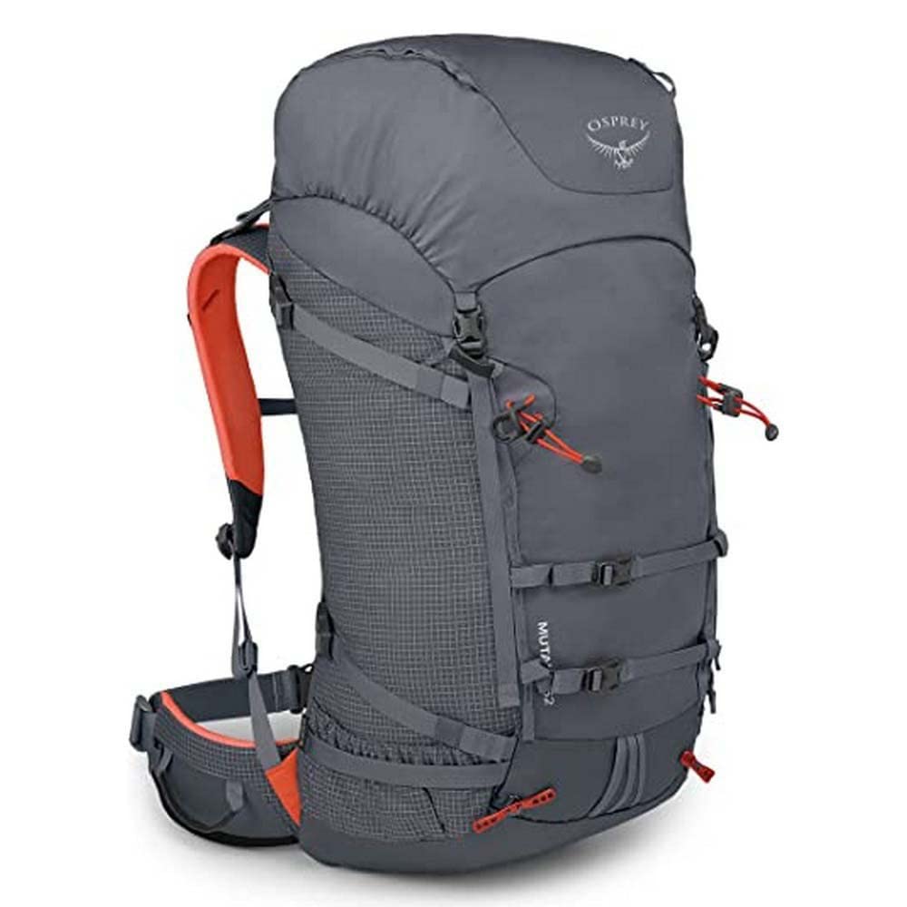 Osprey Mutant 52L Unisex Climbing Backpack - Lightweight Mountaineering Pack for Hiking & Outdoor Adventures - Tungsten Grey (S/M) - Perfect for Rock Climbing, Trekking & Camping Trips