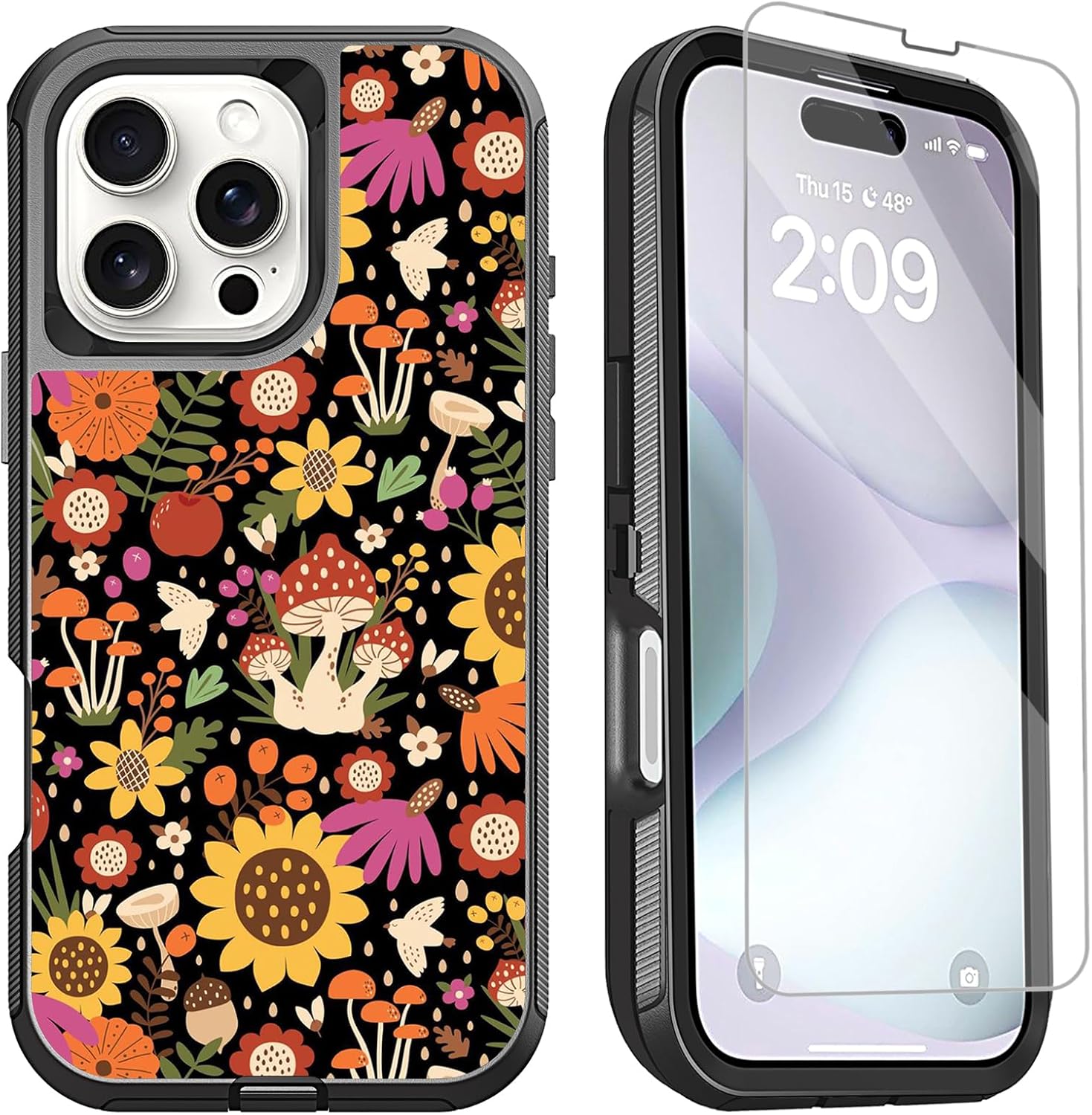 iPhone 16 Pro Max Case - Heavy Duty Shockproof Protective Cover with Military-Grade Drop Protection | Perfect for Outdoor Adventures, Construction Work & Extreme Sports