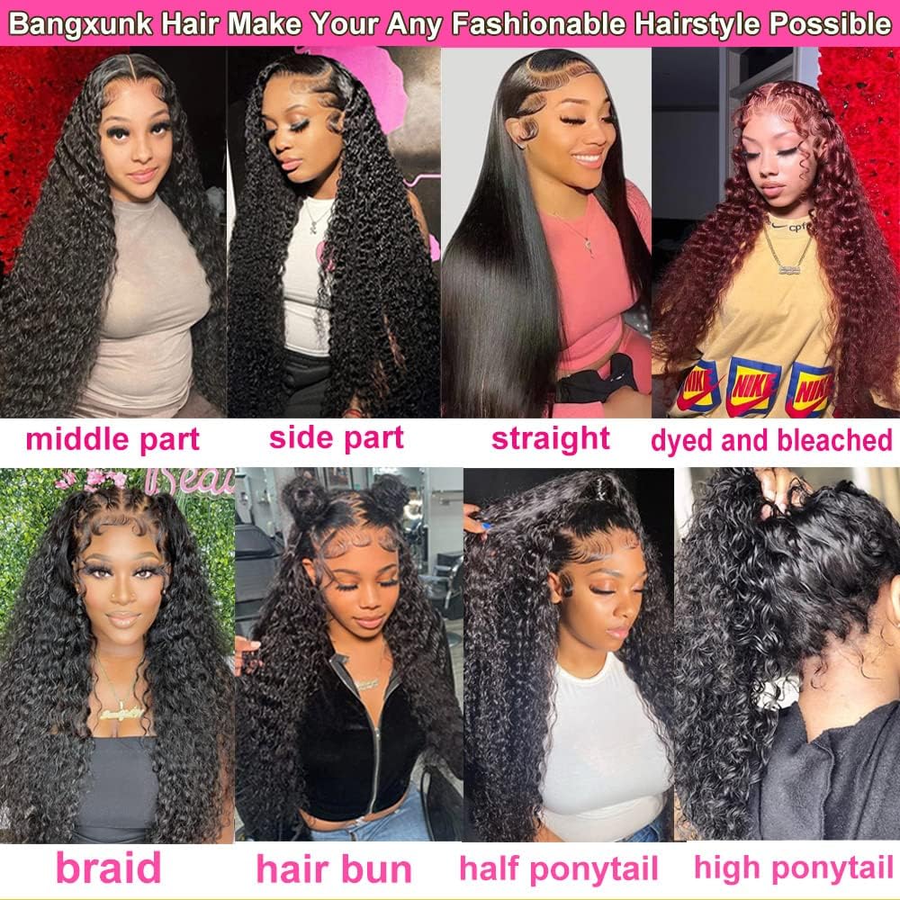 13x6 Deep Wave Lace Front Wigs Human Hair - HD Lace Frontal Wigs for Black Women - Glueless Curly Lace Front Wig with Baby Hair & Pre-Plucked Hairline - 150% Density (Natural Color, 20 Inch) - Perfect for Daily Wear, Parties, Weddings & Special Occasions