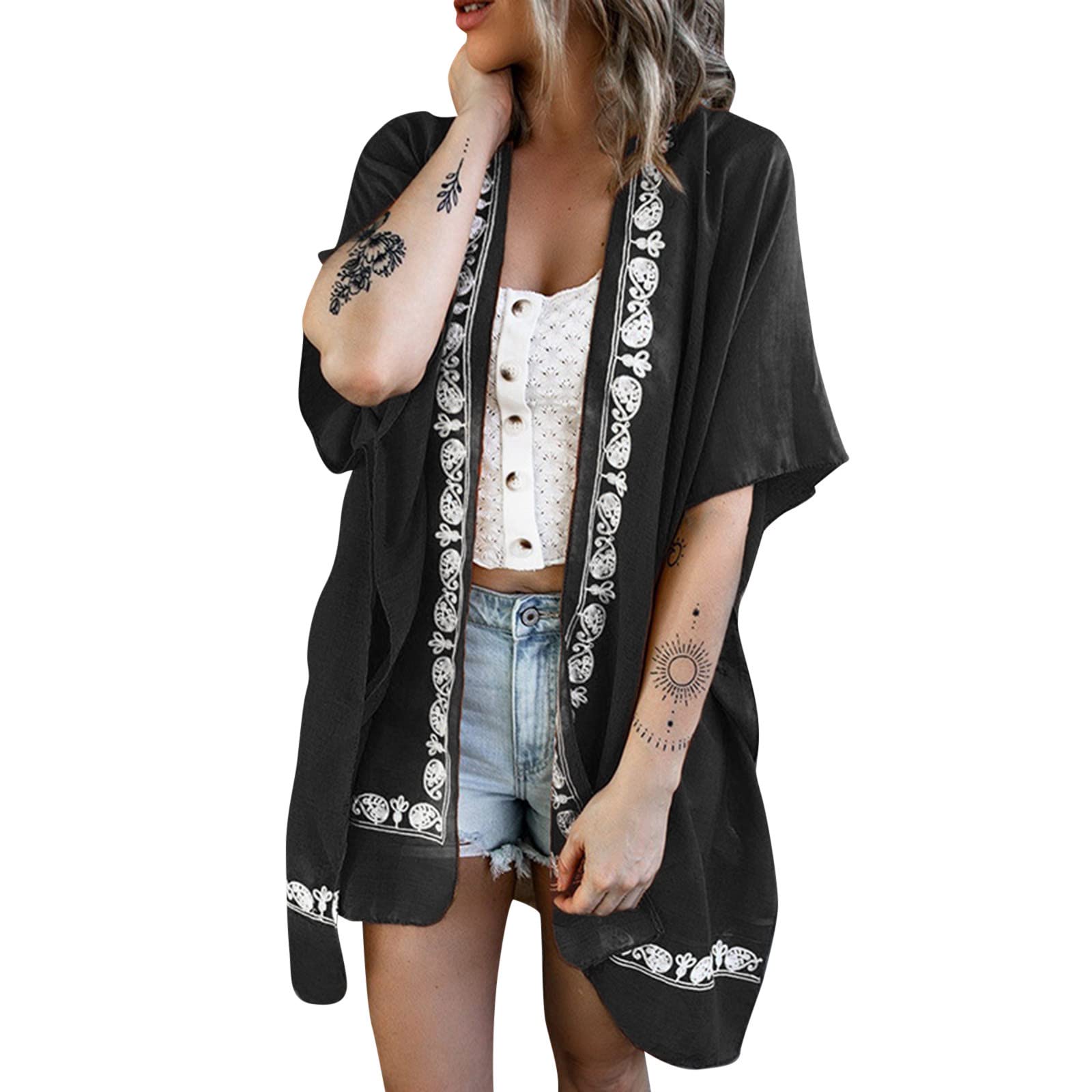 Women's Crochet Beach Cover Up Dress - Lightweight Summer Swimsuit Cover Up, Boho Chic Bathing Suit Cover for Pool, Beach & Vacation