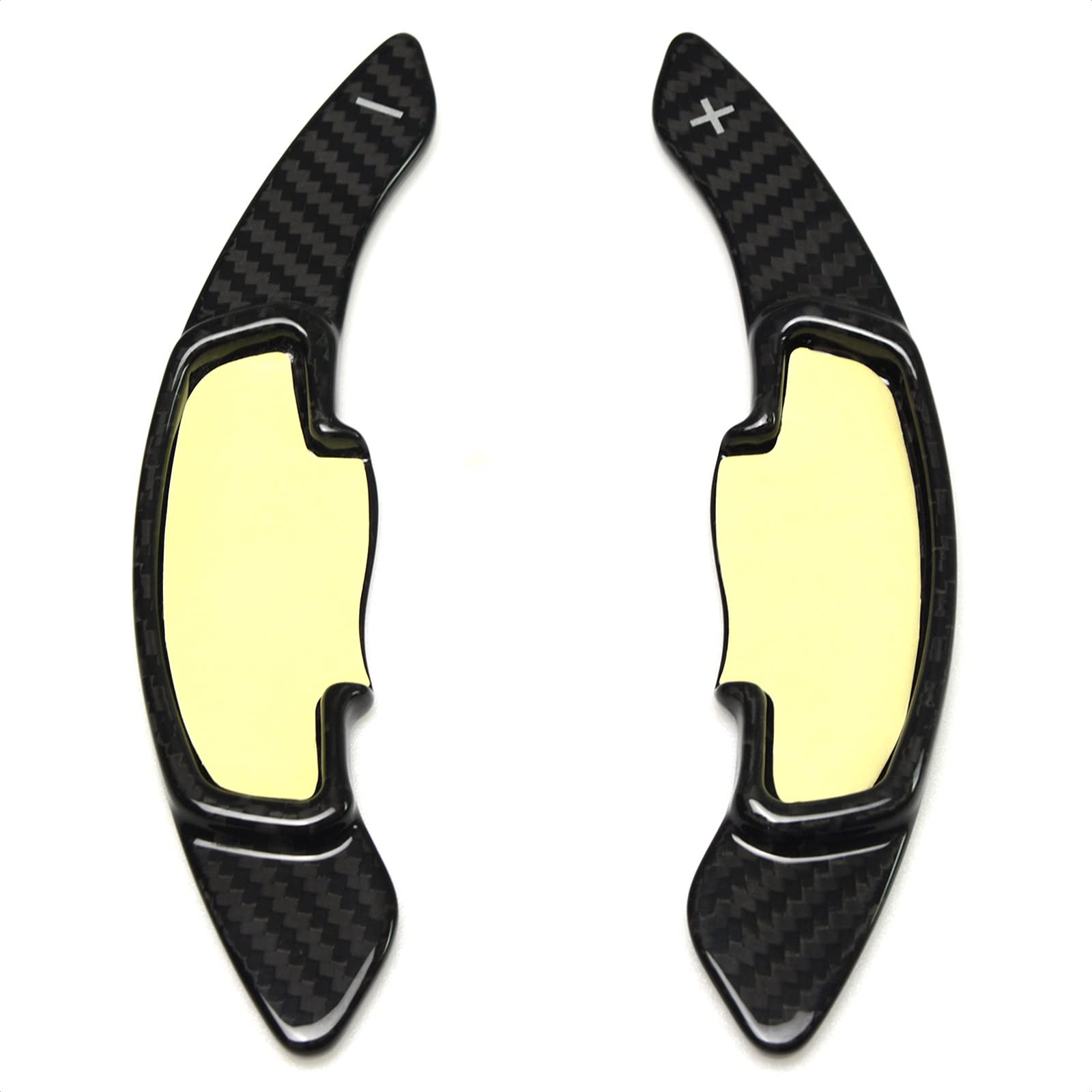 Premium Real Carbon Fiber Steering Wheel Shift Paddle Extender - Compatible with Honda Civic, Accord, CR-V, Odyssey & Acura MDX, RDX - Car Accessories for Enhanced Driving Performance & Sporty Look (Racing, Daily Commute, Car Enthusiasts)