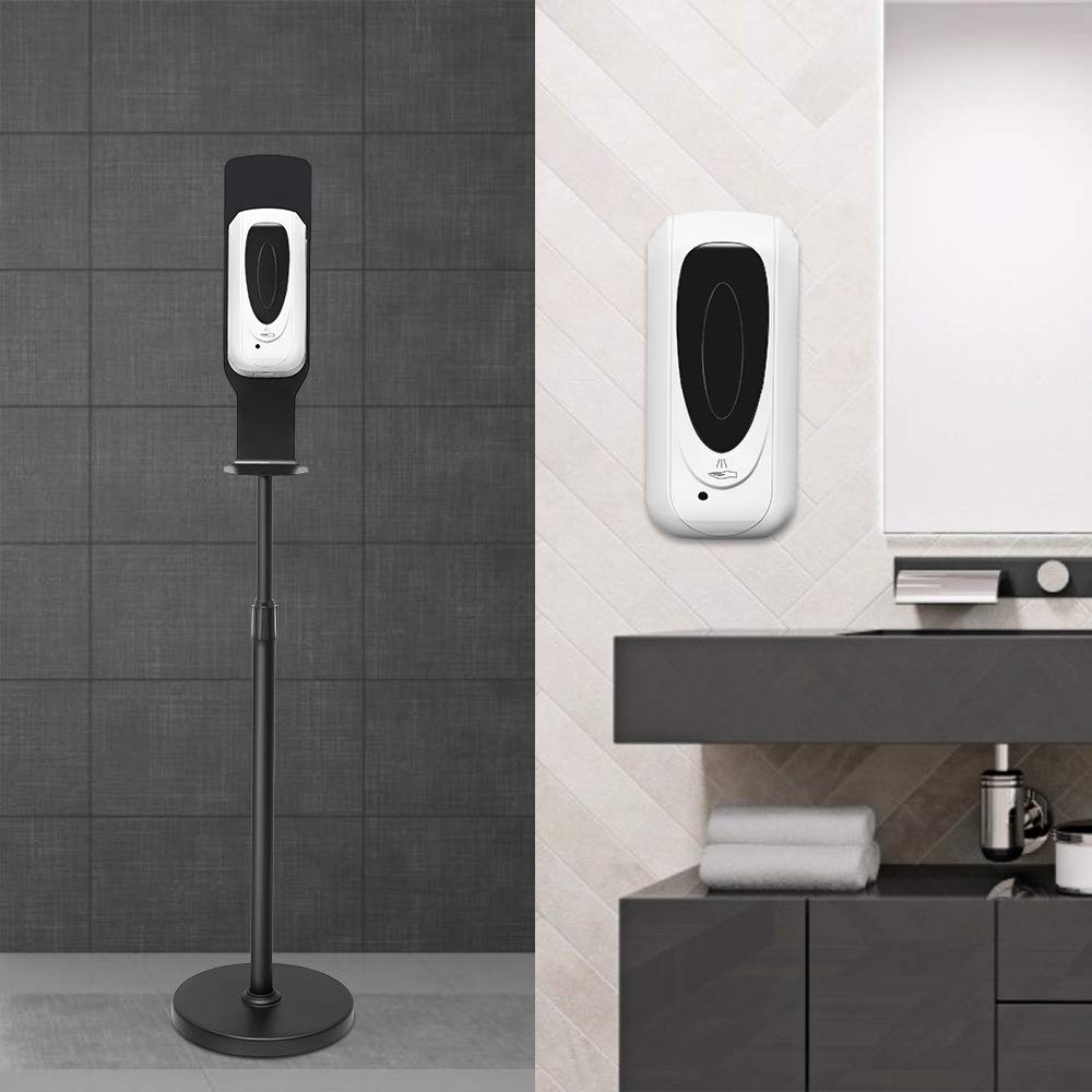 Touchless Automatic Hand Soap Dispenser 1000ML - Adjustable Height with Stainless Steel Floor Stand for Office, School, Hospital & Public Areas | Hygienic Hands-Free Soap Station (US Stock) - Perfect for Restrooms, Kitchens, and High-Traffic Areas