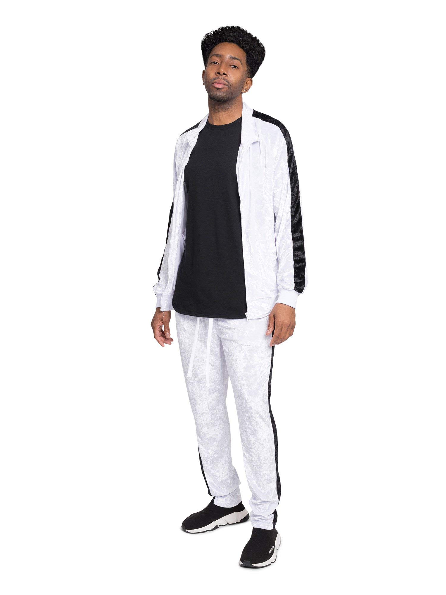 Premium G-Style USA Men's Velour Velvet Tracksuit Set - Comfortable Casual Wear, Gym & Lounge Outfit for Men | Perfect for Workout, Streetwear & Relaxing at Home