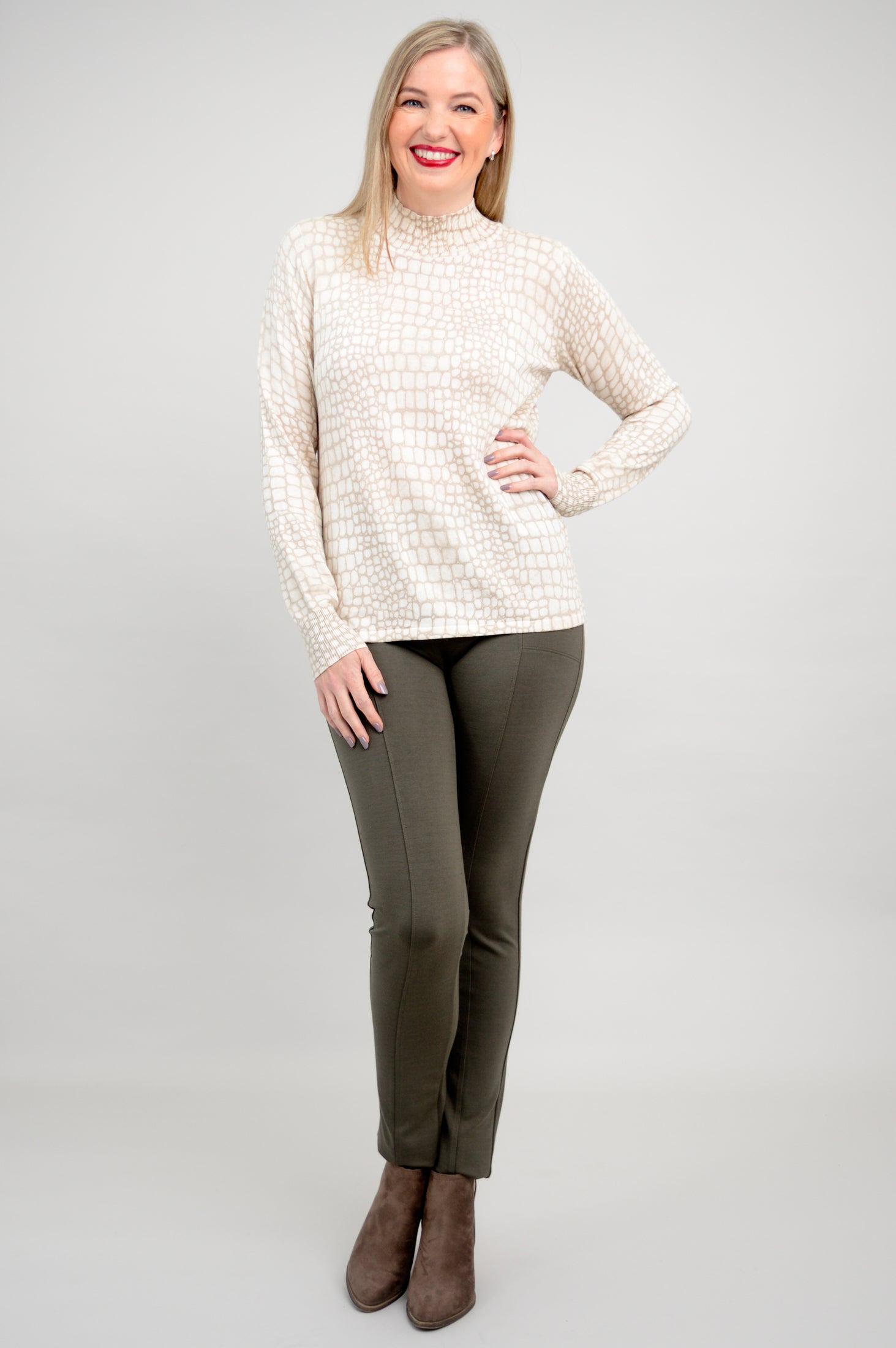 Cameron Sweater | Croco Tana Bamboo Cotton Blend | Cozy & Stylish Pullover | Perfect for Fall & Winter Outfits | Final Sale