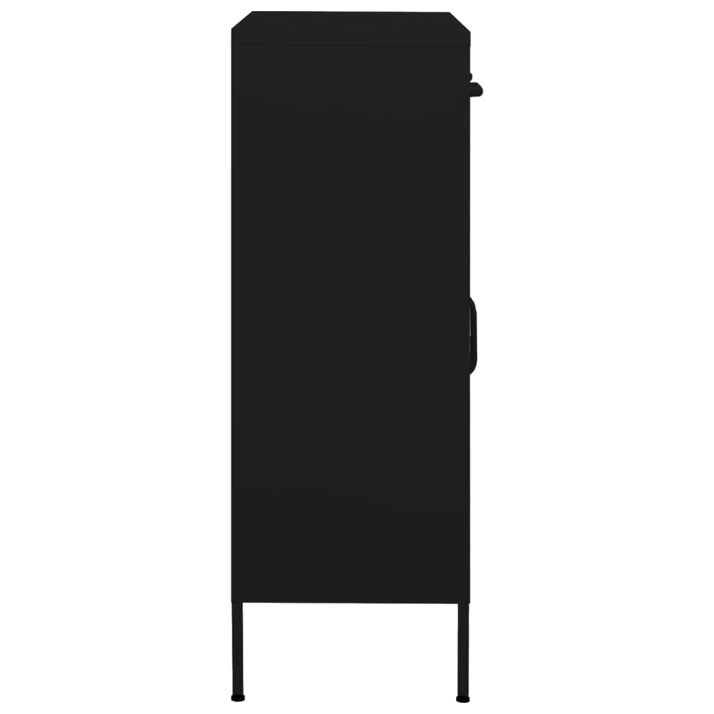 Black Steel Storage Cabinet 31.5