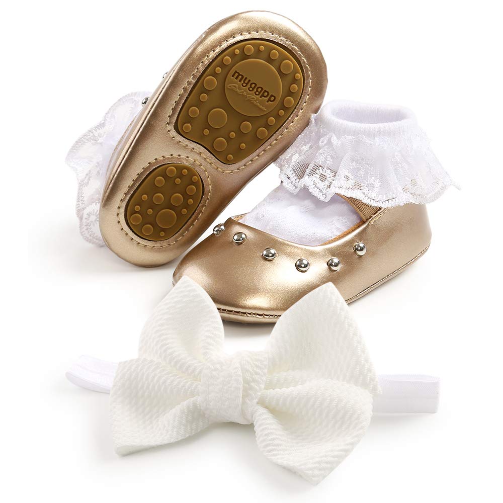Premium Baby Girl Shoes for Toddlers - Soft Sole Mary Jane Princess Walking Shoes for Infants & Prewalkers - Perfect for Weddings, Parties & Everyday Play