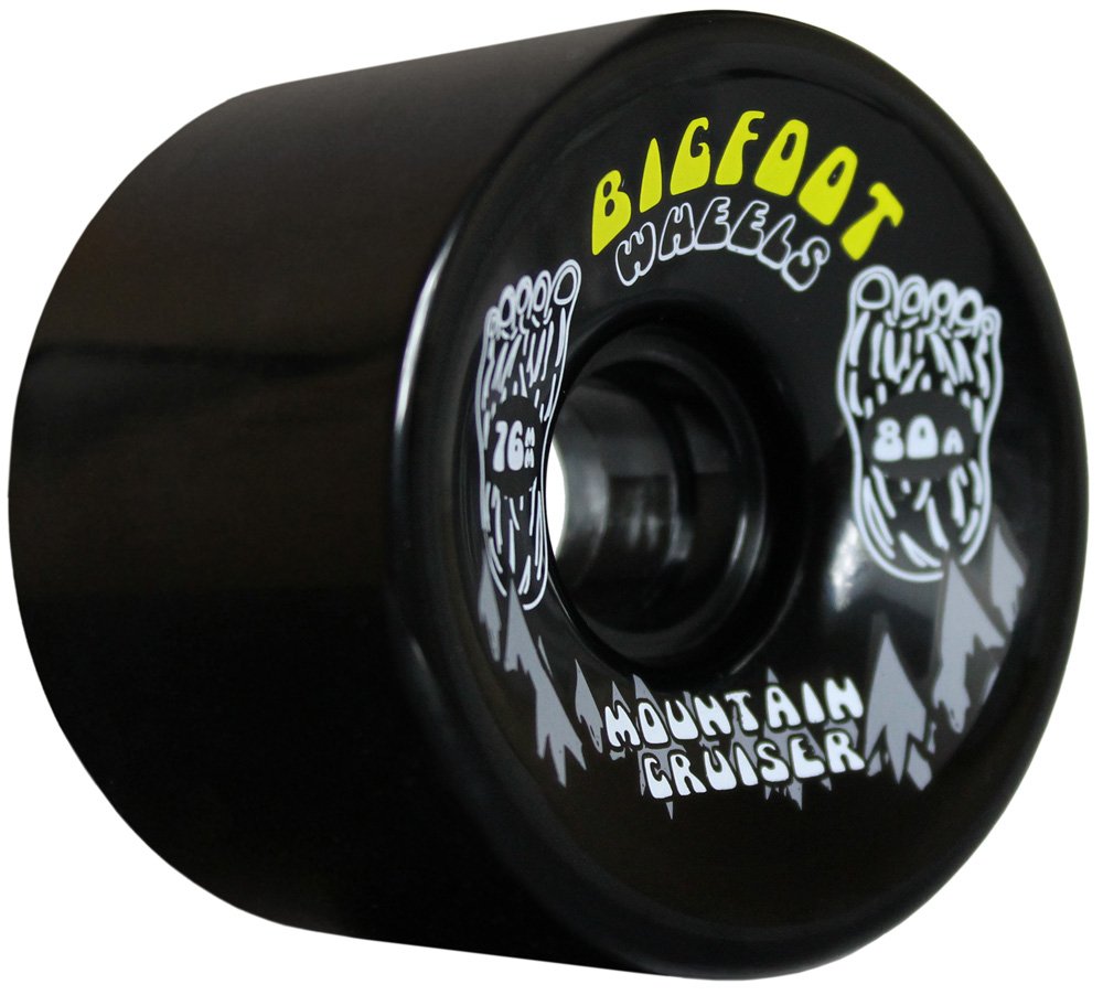 Bigfoot 76mm 80A SHR Longboard Wheels - Premium Mountain Cruiser Wheels for Smooth Downhill Riding & Urban Commuting