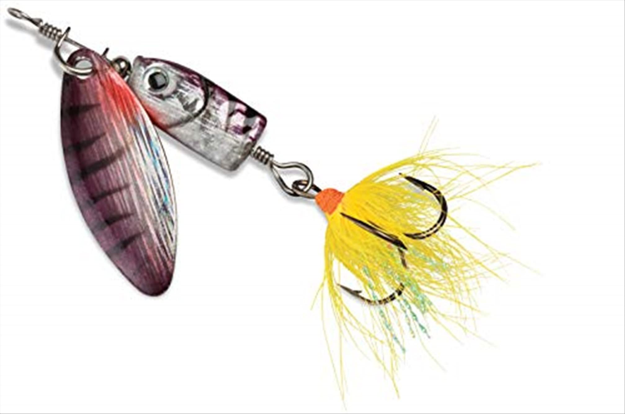 Blue Fox Flash Spinner 02 Fishing Tackle - Fire Tiger Color, 3/16 oz Lure for Bass, Trout & Walleye | Perfect for Freshwater & Saltwater Fishing, Casting & Trolling