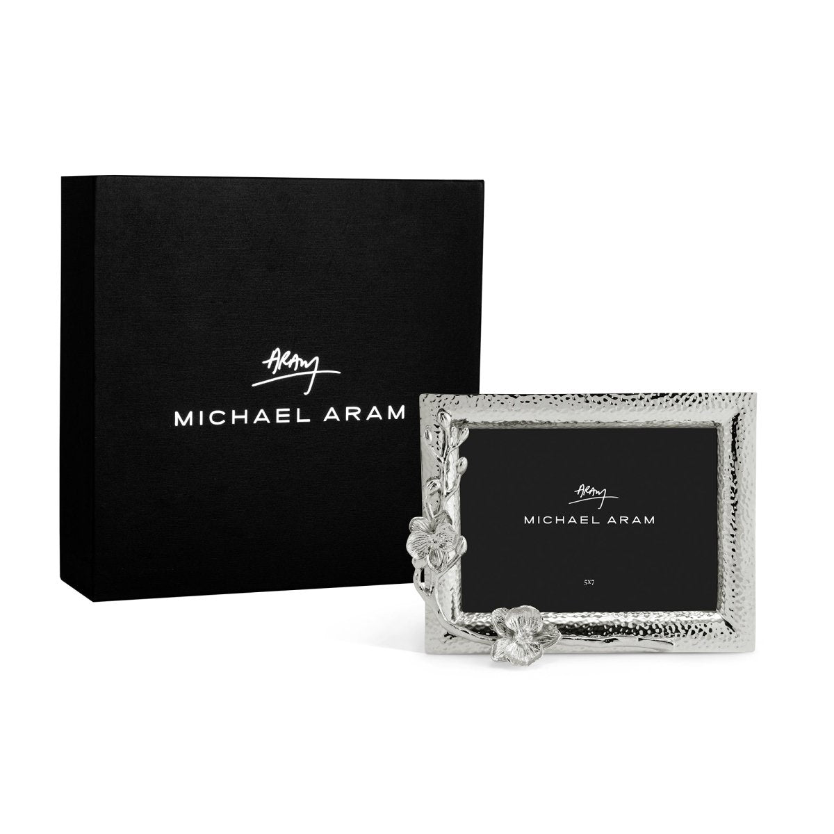 Elegant White Orchid Picture Frame - Perfect for Home Decor, Wedding Photos & Wall Art Displays
