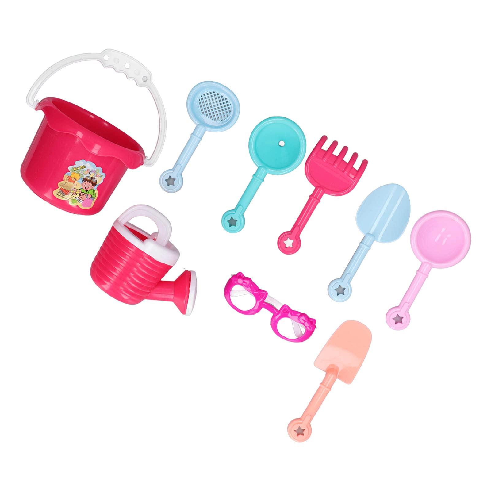 FUWE Baby Beach Toys Set - Safe Rounded Corners Sand Play Kit for Toddlers, Enhances Creativity & Outdoor Fun - Perfect for Beach, Garden & Backyard Playtime