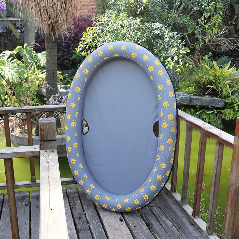 Inflatable Dog Pool for Pets - Floating Water Toy & Swimming Pool with Floating Row Bed - Perfect for Beach, Backyard, and Summer Fun for Dogs & Cats