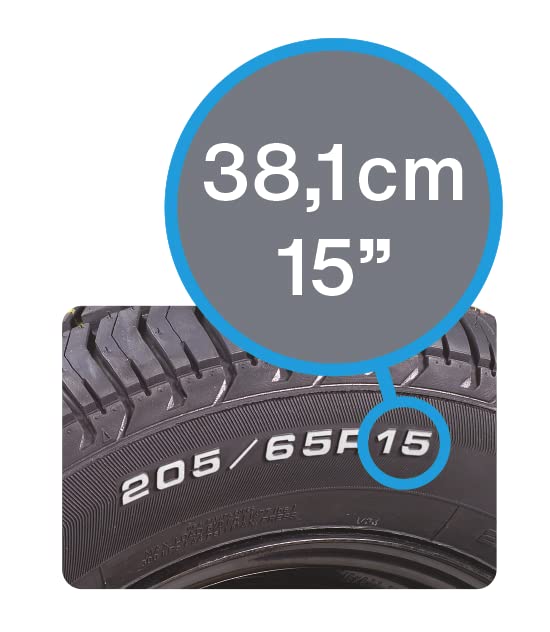 Cartrend 10627 Laredo 15-Inch Wheel Covers - Set of 4 (38.1cm) Black & Silver Hub Caps for Cars, SUVs & Trucks - Enhance Your Vehicle's Style & Protection for Daily Commute & Road Trips