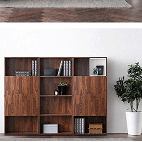 Christina NEW YORK HILTON Scandinavian Style Solid Hardwood Bookcase Display Shelf - Perfect for Living Room, Bedroom, Office & Library Storage