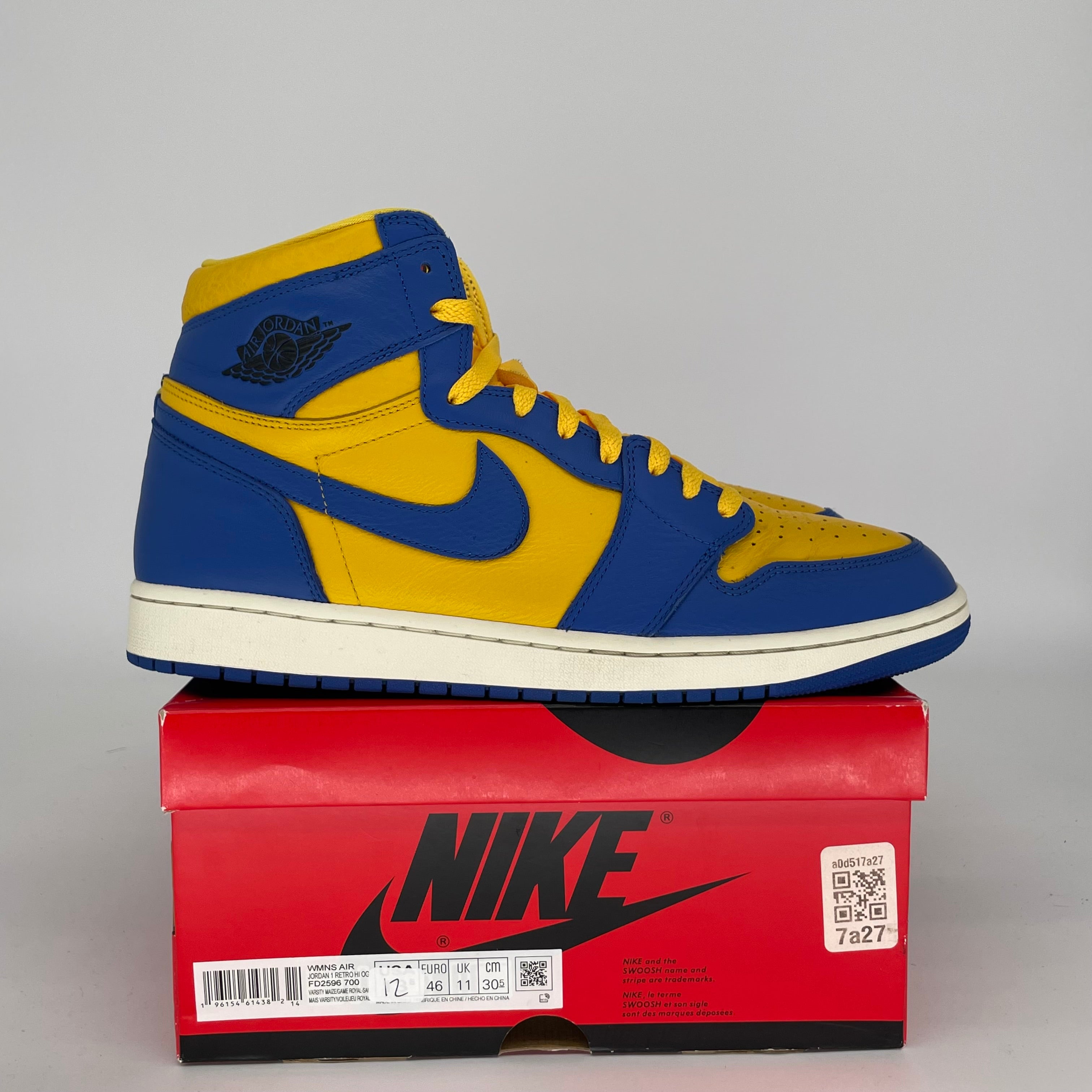 AIR JORDAN 1 REVERSE LANEY W Basketball Shoes - Size 12/13.5W (FD2596-700) - Retro Sneakers for Men, Women & Teens - Perfect for Streetwear, Casual Wear & Basketball Games
