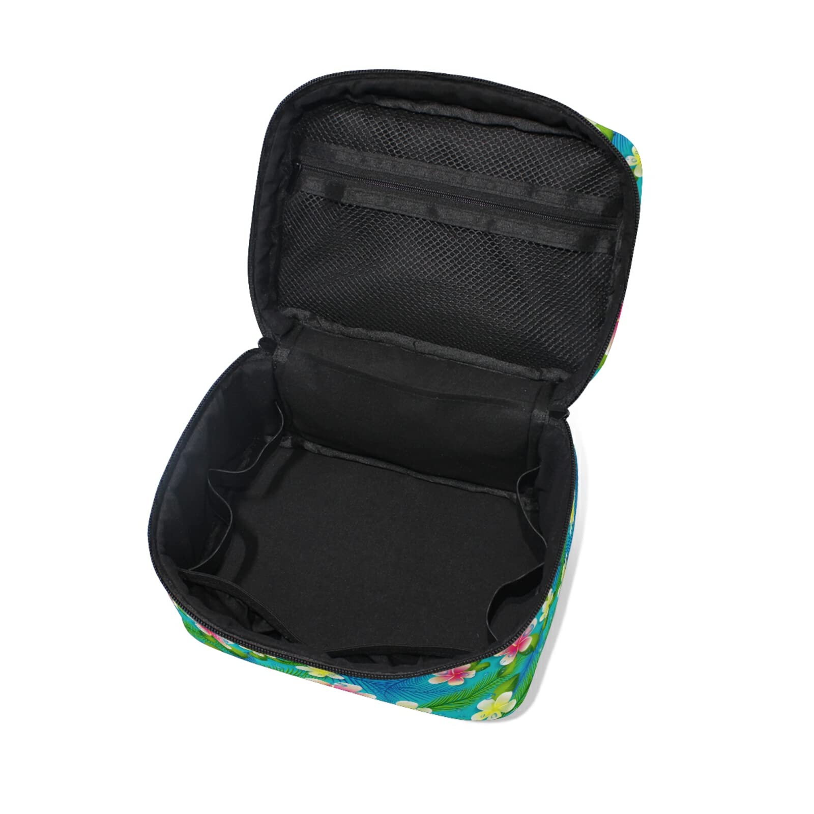 Floral Jungle Blossom Makeup Bag for Women - Waterproof Cosmetic & Toiletry Travel Organizer - Perfect for Travel, Gym, and Daily Beauty Essentials Storage